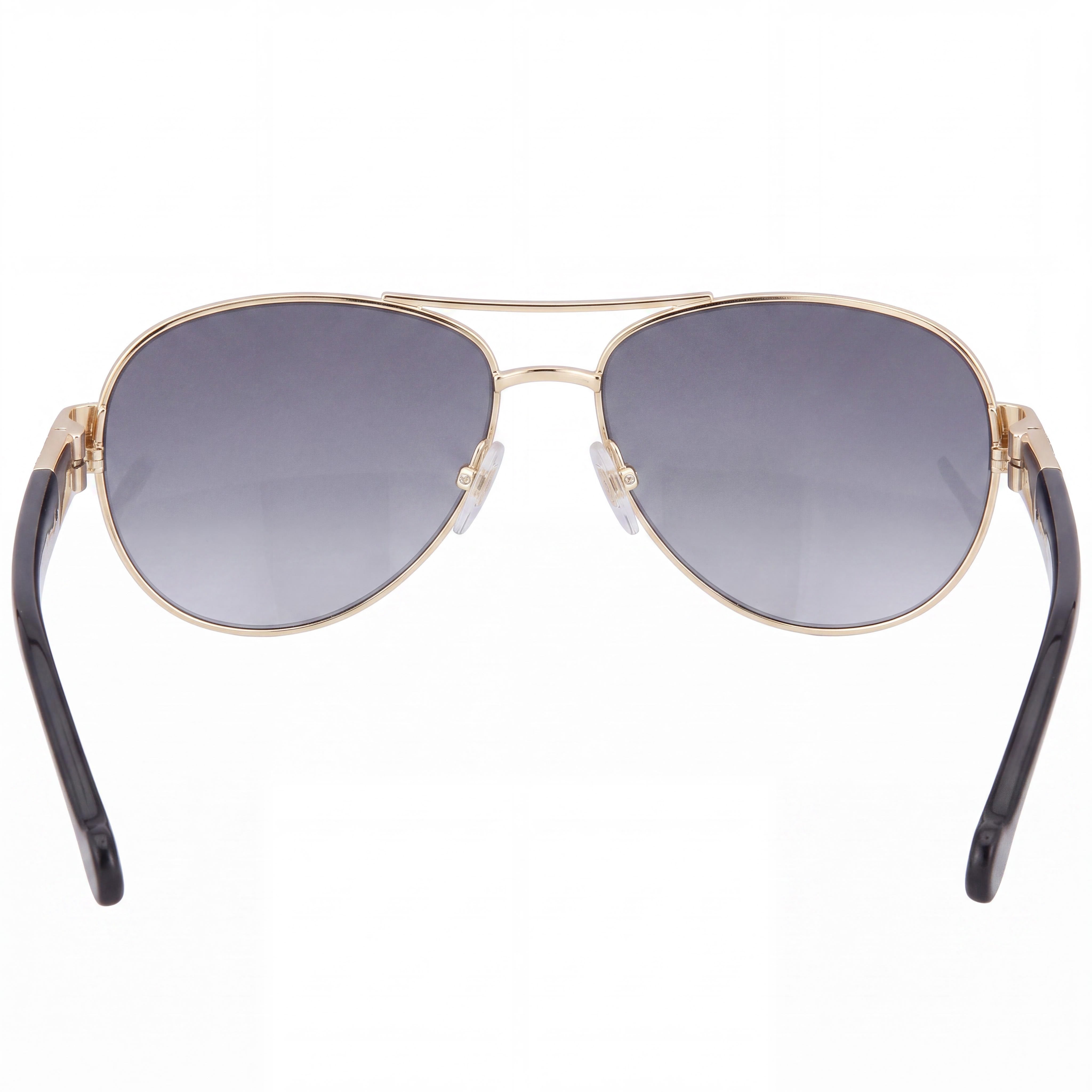 Carolina Herrera Her 0135/S Gafas de sol unisex con montura de metal y lentes de policarbonato sombreadas en gris oscuro con protección UV de 59 mm, Photo 4
