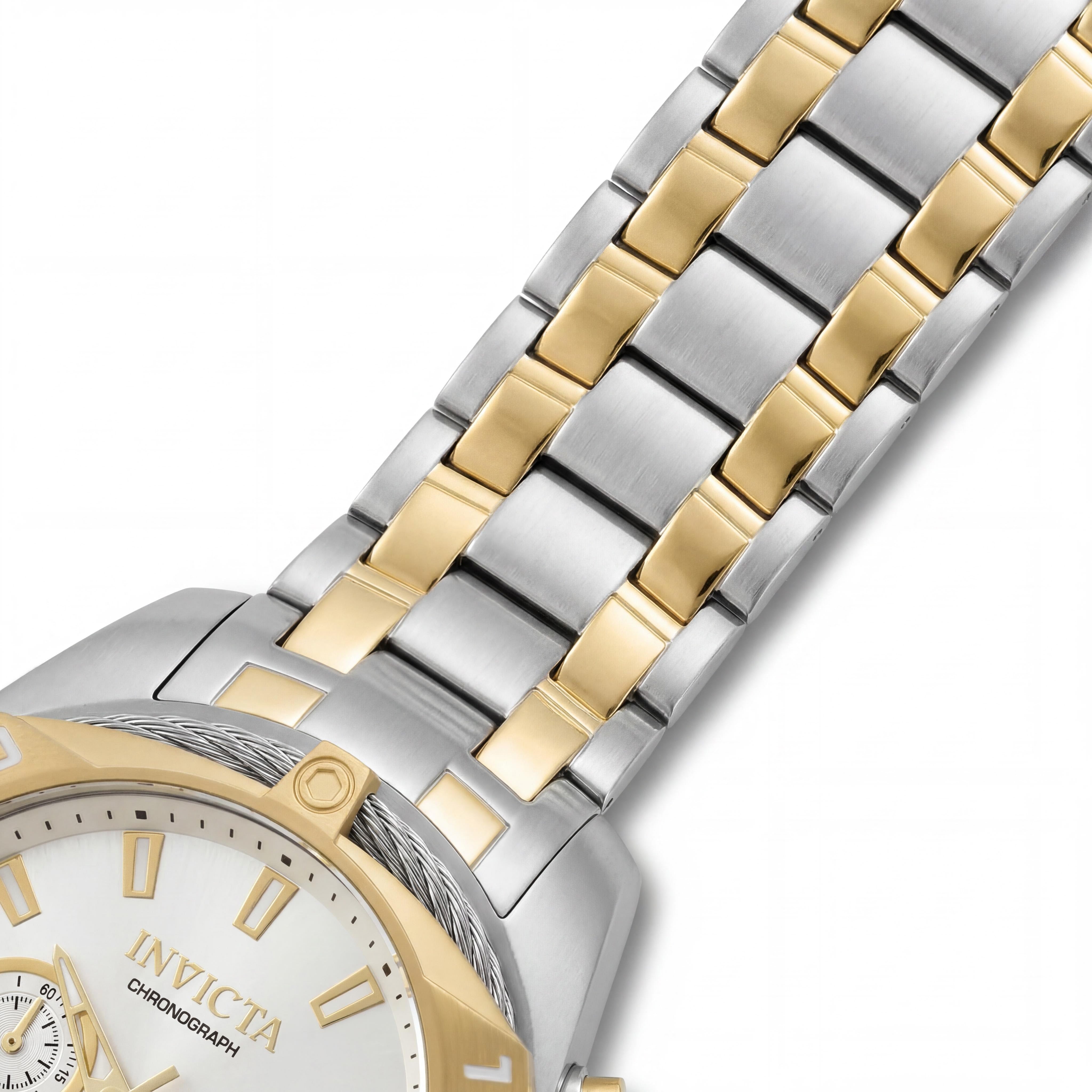 Invicta Bolt 34126 Men's Chronograph Quartz Watch with 50mm Stainless Steel Case and Silver Dial, Photo 3