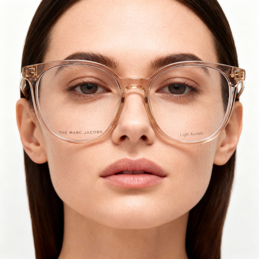 Marc Jacobs Modern Unisex Acetate Champagne Frame Polycarbonate Non-Polarized Eyeglasses 53-18-145mm