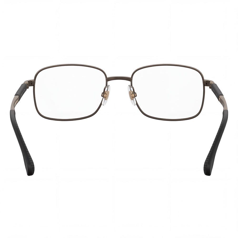 Gafas de Metal Rectangulares Carrera 8848 para Hombre con Patillas de Metal con Memoria en Bronce Mate, Ancho de Lente de 55 mm