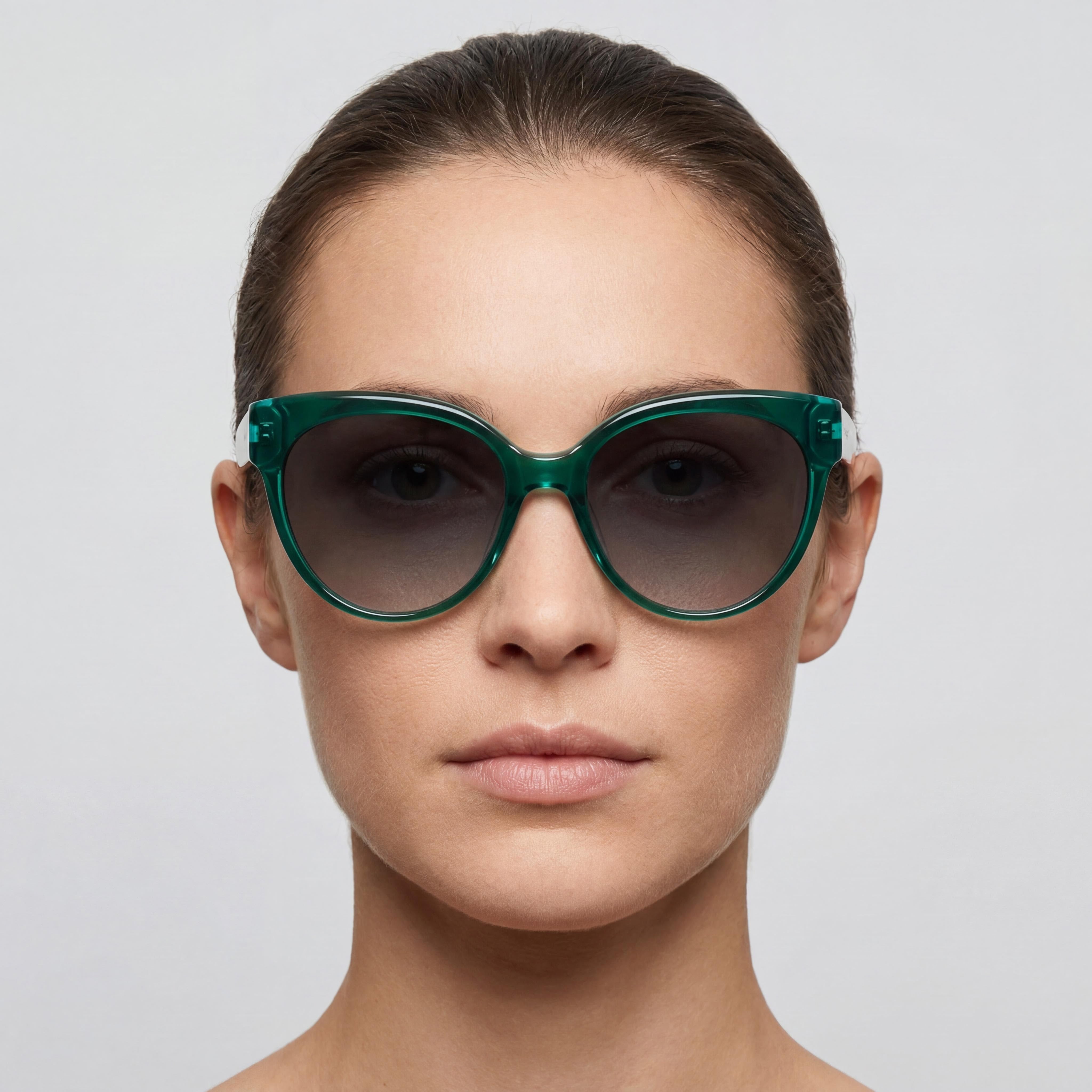 kate spade new york Aubriella/G/S Classic Women’s Green Grey Shaded Plastic Frame UV Protection Sunglasses 55mm, Photo 5