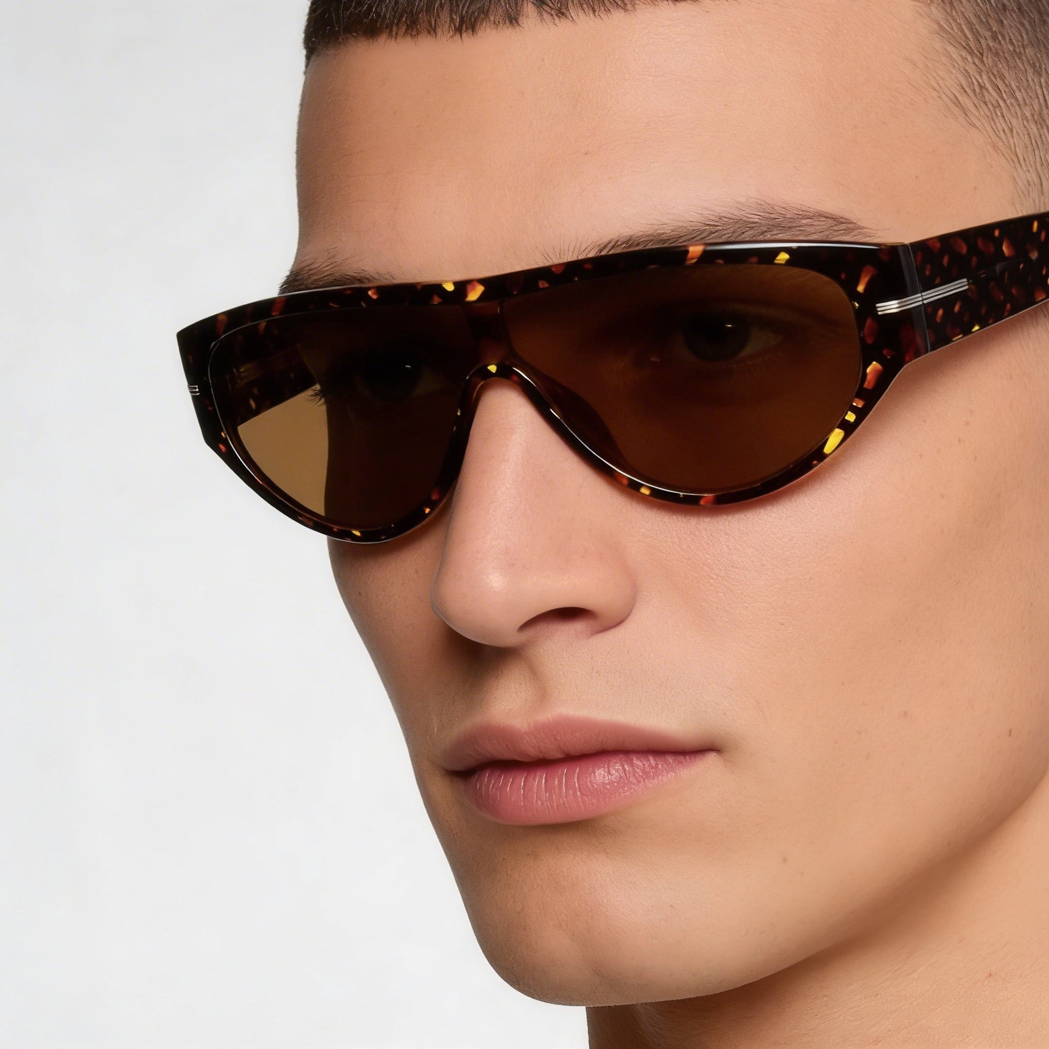 Gafas de sol Hugo Boss para hombre Boss 1623/S casuales ecológicas de patrón Habana en marrón con protección UV no polarizadas de 99 mm, Photo 5