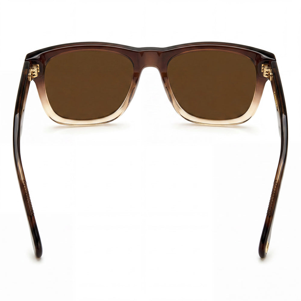Gafas de sol unisex Carrera 266/S cuadradas de acetato no polarizadas, armazón marrón beige, lentes marrones 53-17-150