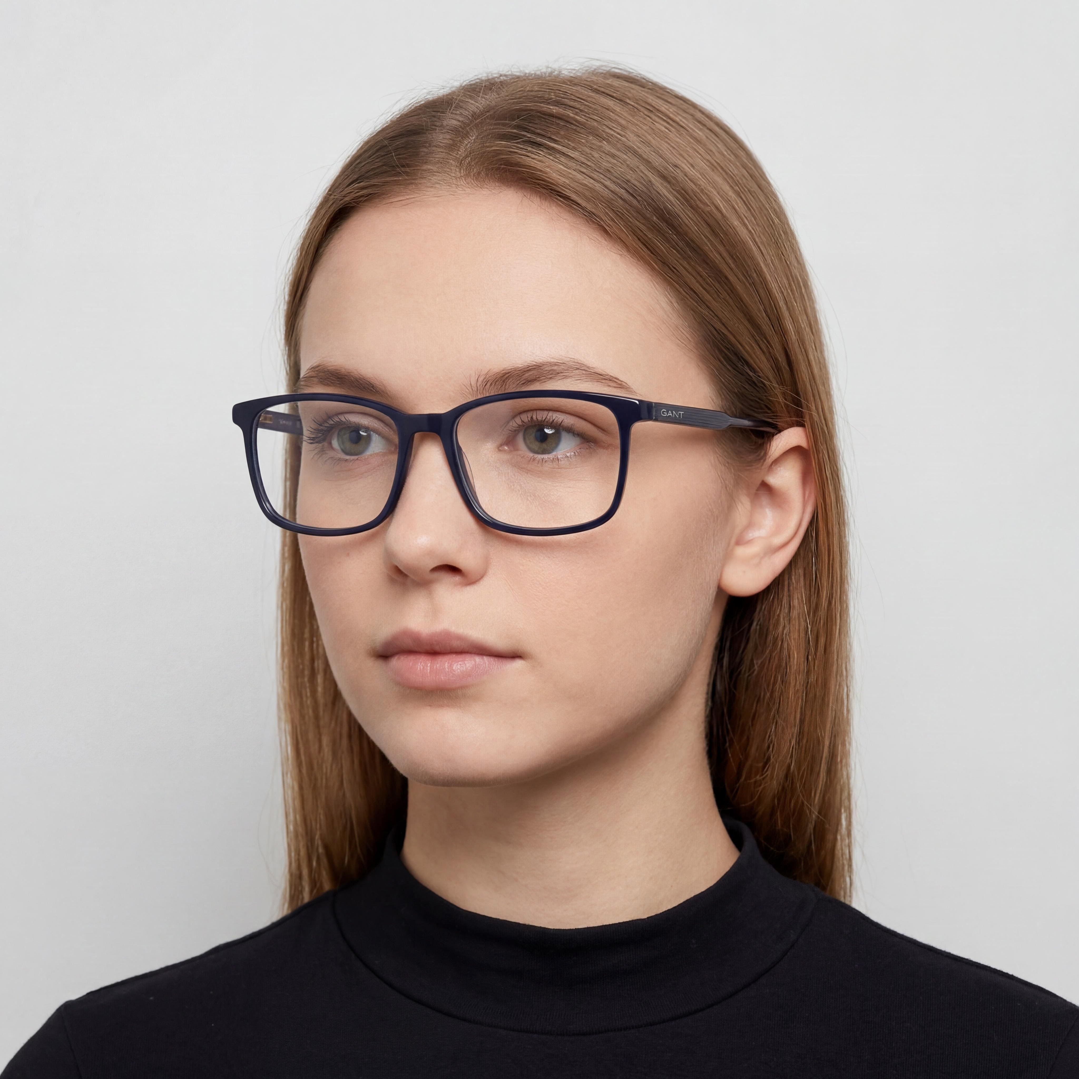 GANT Classic Unisex Full Rim Shiny Blue Plastic Frame with Multicolor Polycarbonate Lens Sunglasses 54-17-145, Photo 4
