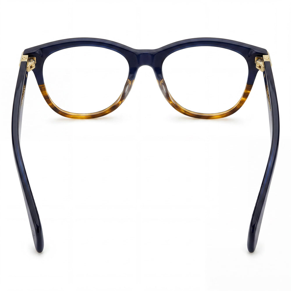 Gafas Rag & Bone Rnb 3014 para mujer con montura de acetato azul habana y lentes sin policarbonato, talla 49-16-140