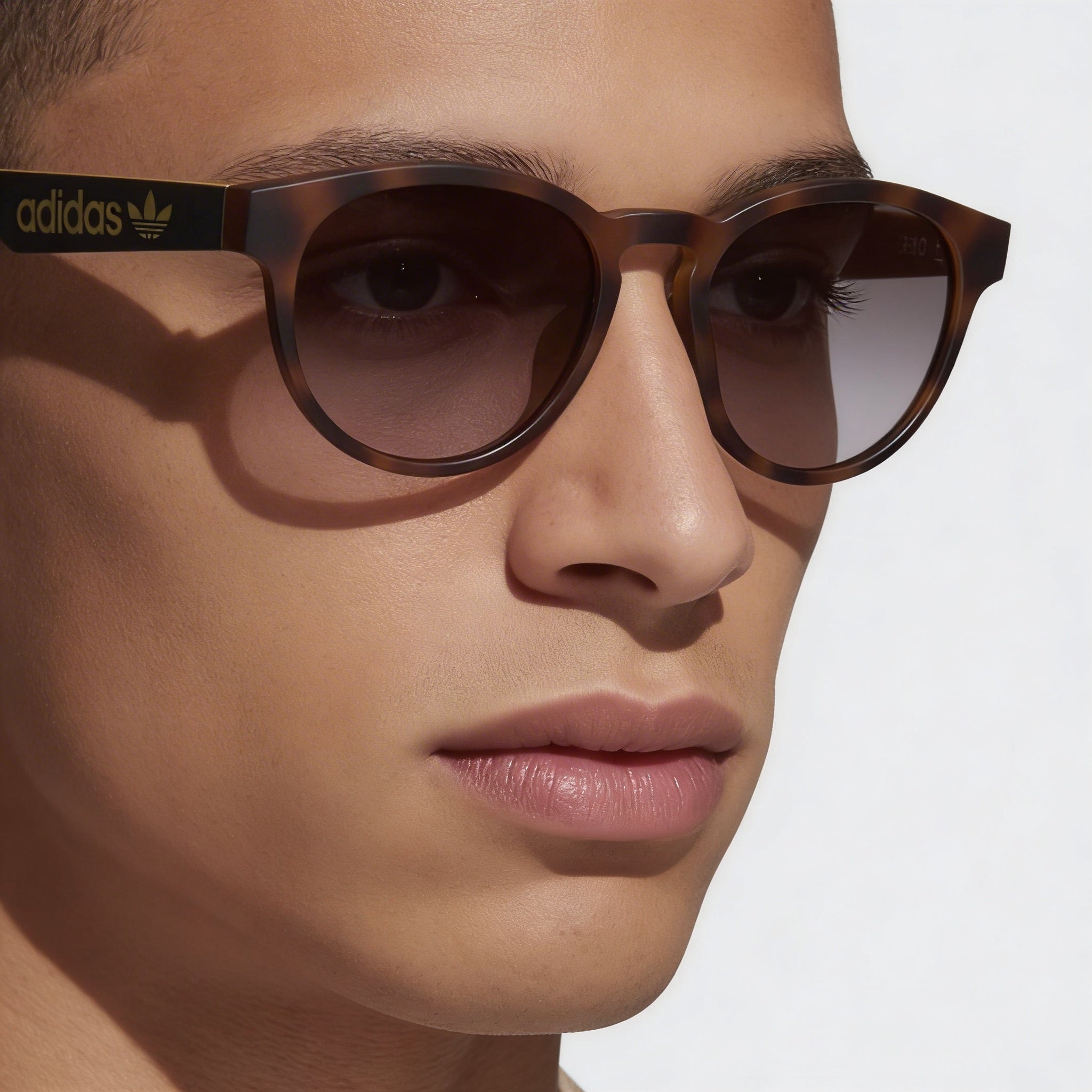 Gafas de sol adidas Originals Urban para hombre, redondas, de plástico marrón espejado, con protección UV y sin polarizar, de 52 mm, Photo 5