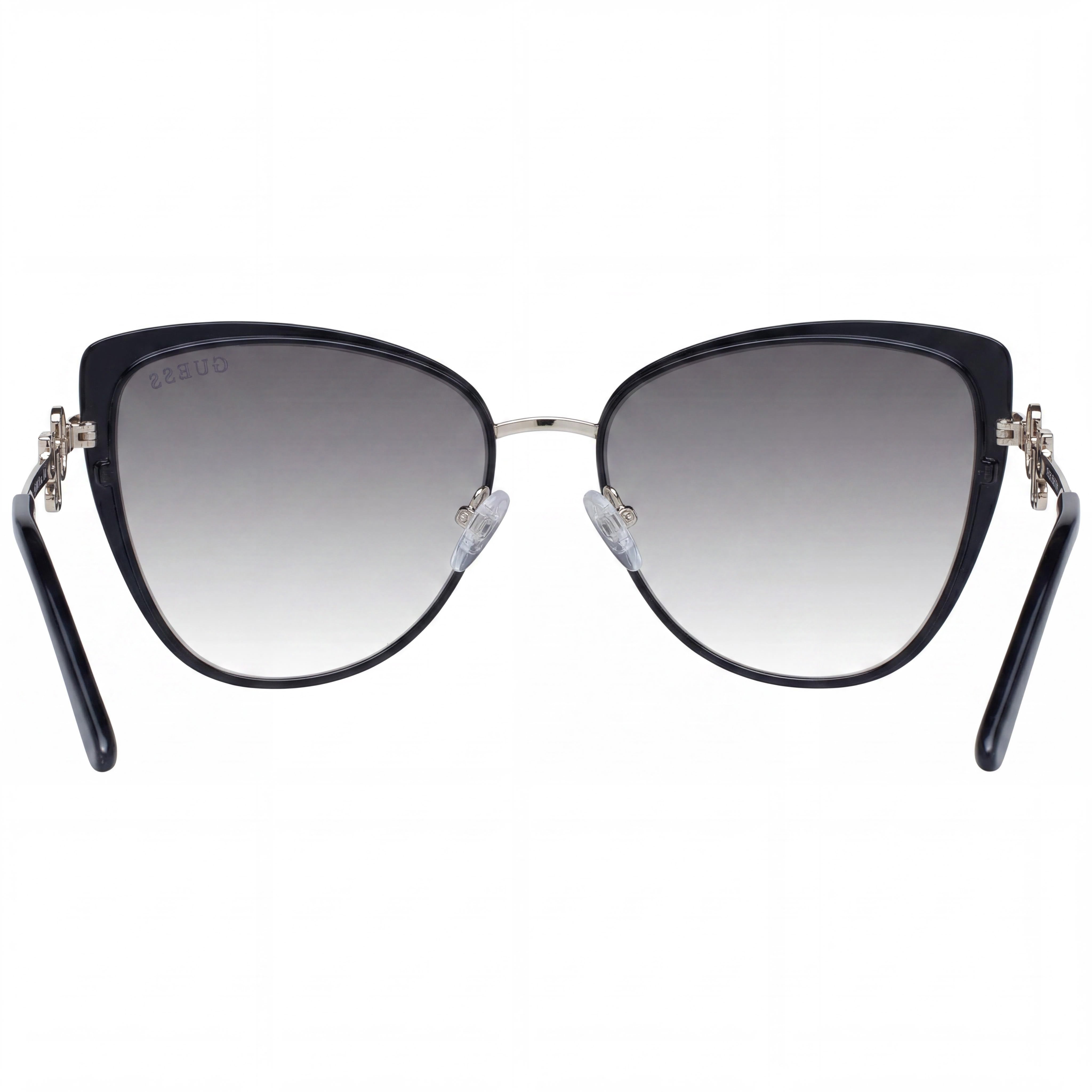 Guess GF6141 01B Shiny Black Cat Eye Sunglasses Unisex, 56mm, Photo 4