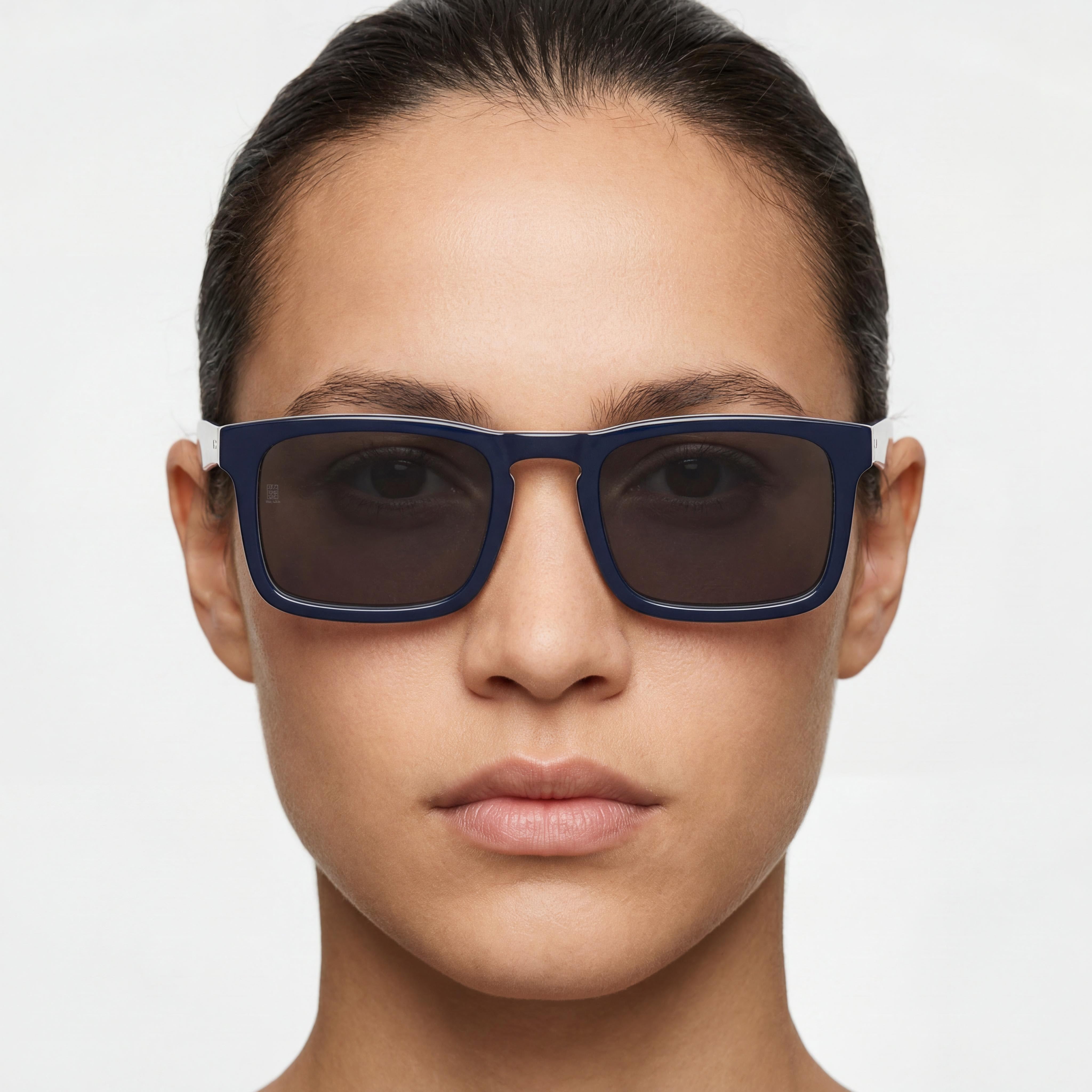 Gafas de sol Tommy Hilfiger TH 2068/S unisex casuales azules de acetato ecológico sin polarizar con 100% protección UV de 54 mm, Photo 4