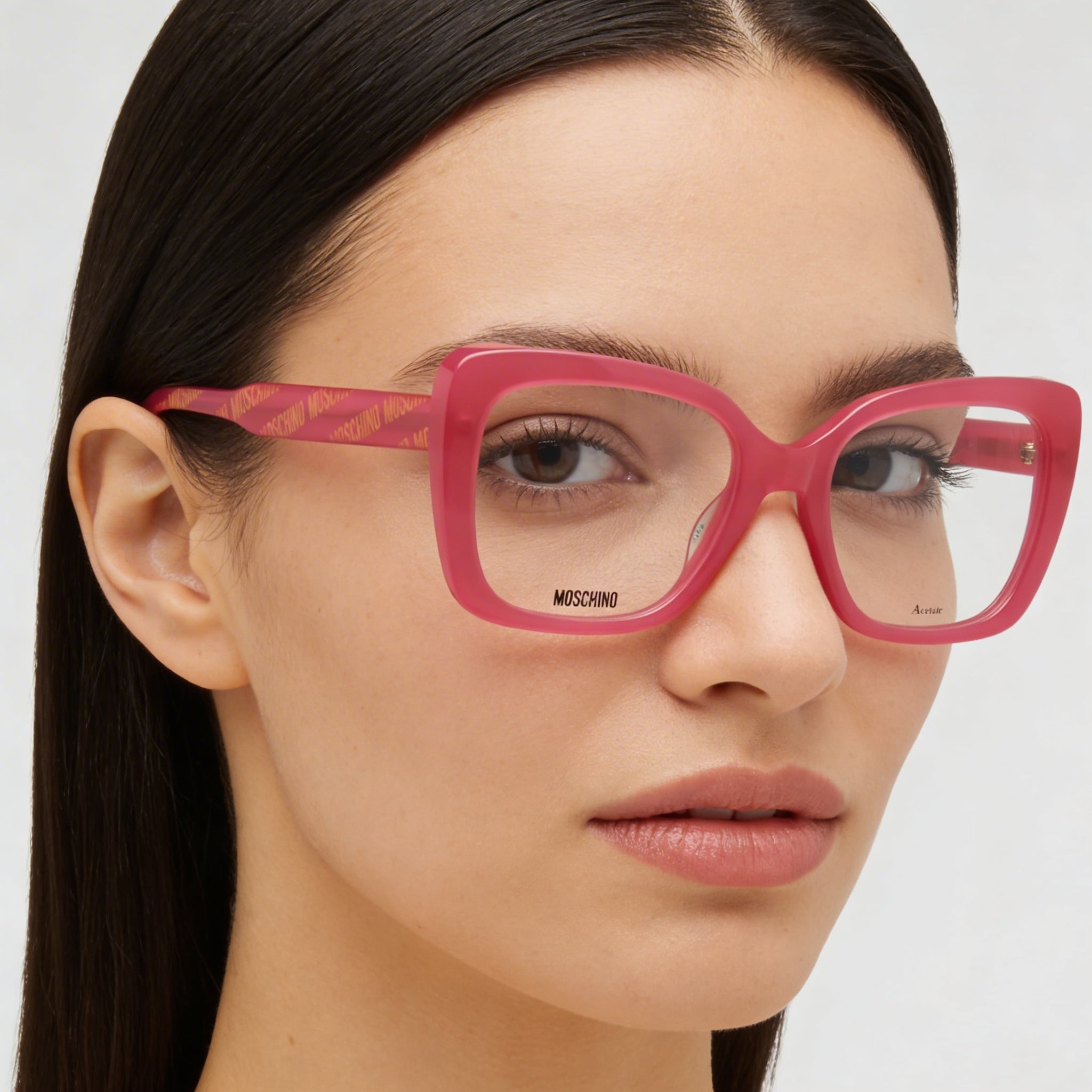 Gafas Moschino Modernas de Acetato Fucsia para Mujer - Lente 52mm, Puente 19mm, Patilla 140mm, Photo 4