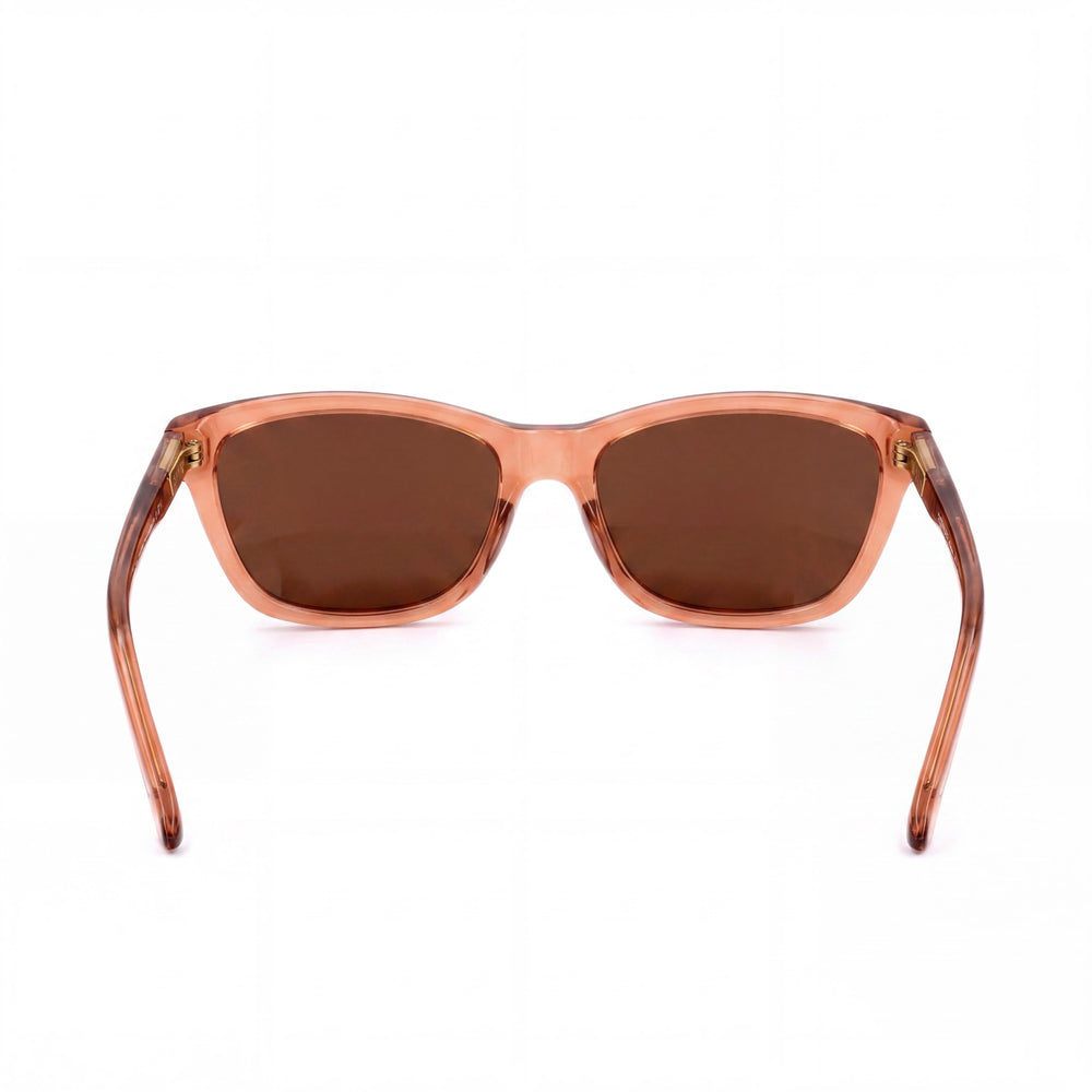SMITH Getaway Women’s Crystal Tobacco Brown Acetate Sunglasses with Brown Lenses and UV Protection, 56mm