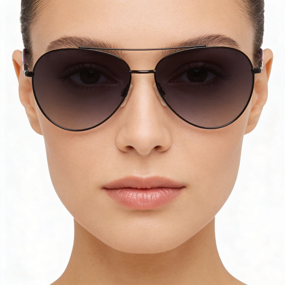 Gafas de Sol Rag & Bone Modern para Mujer Piloto Negras con Montura de Aleación de Acero y Lentes de Policarbonato no Polarizadas de 58mm