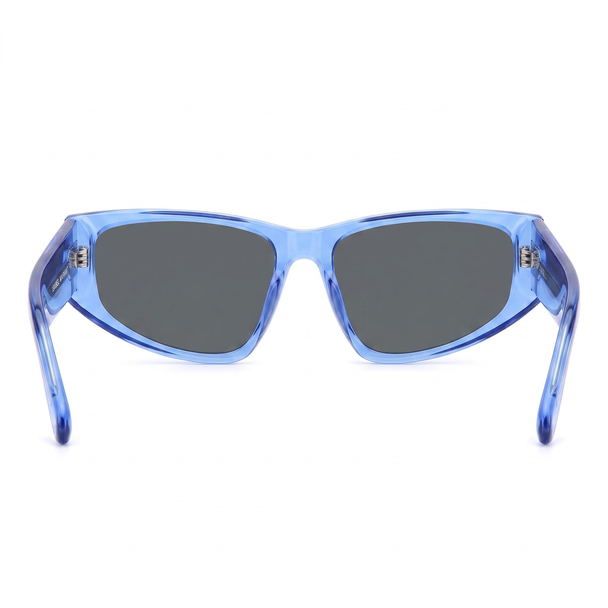 Isabel Marant Casual Women's Sunglasses: Blue Acetate Frame, Grey Lenses, 57mm Lens Width, Photo 4