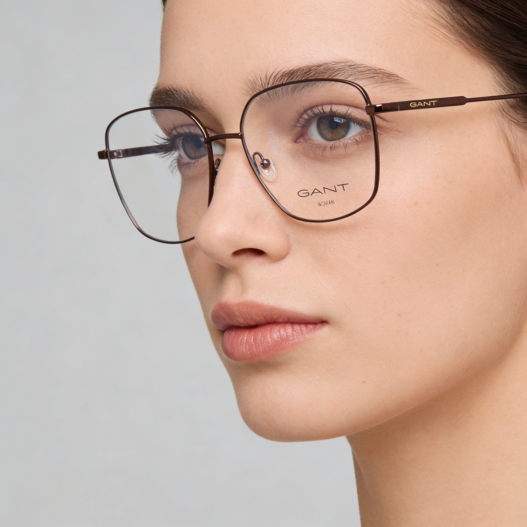 Gant Ga4145 Gafas de Metal para Mujer 56 mm - Bronce Oscuro / Marrón Oscuro, Lentes Transparentes sin Aumento, Photo 4