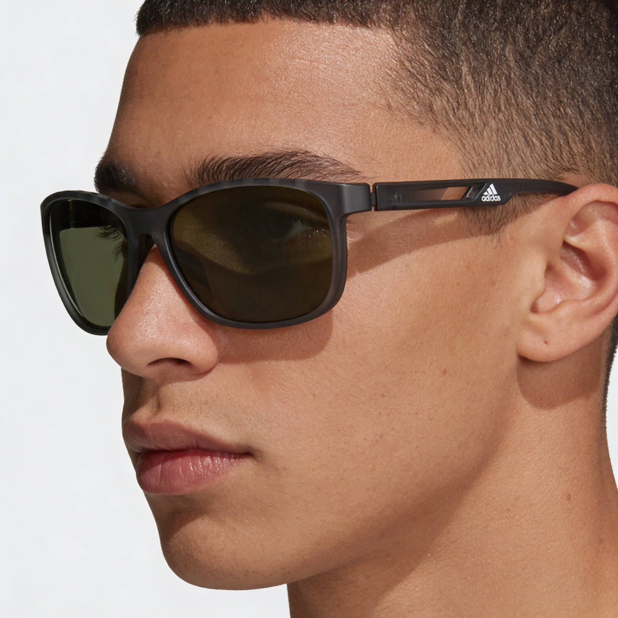 Gafas de sol Adidas Classic para hombre, montura de plástico gris y verde, lente verde 62mm, Photo 5