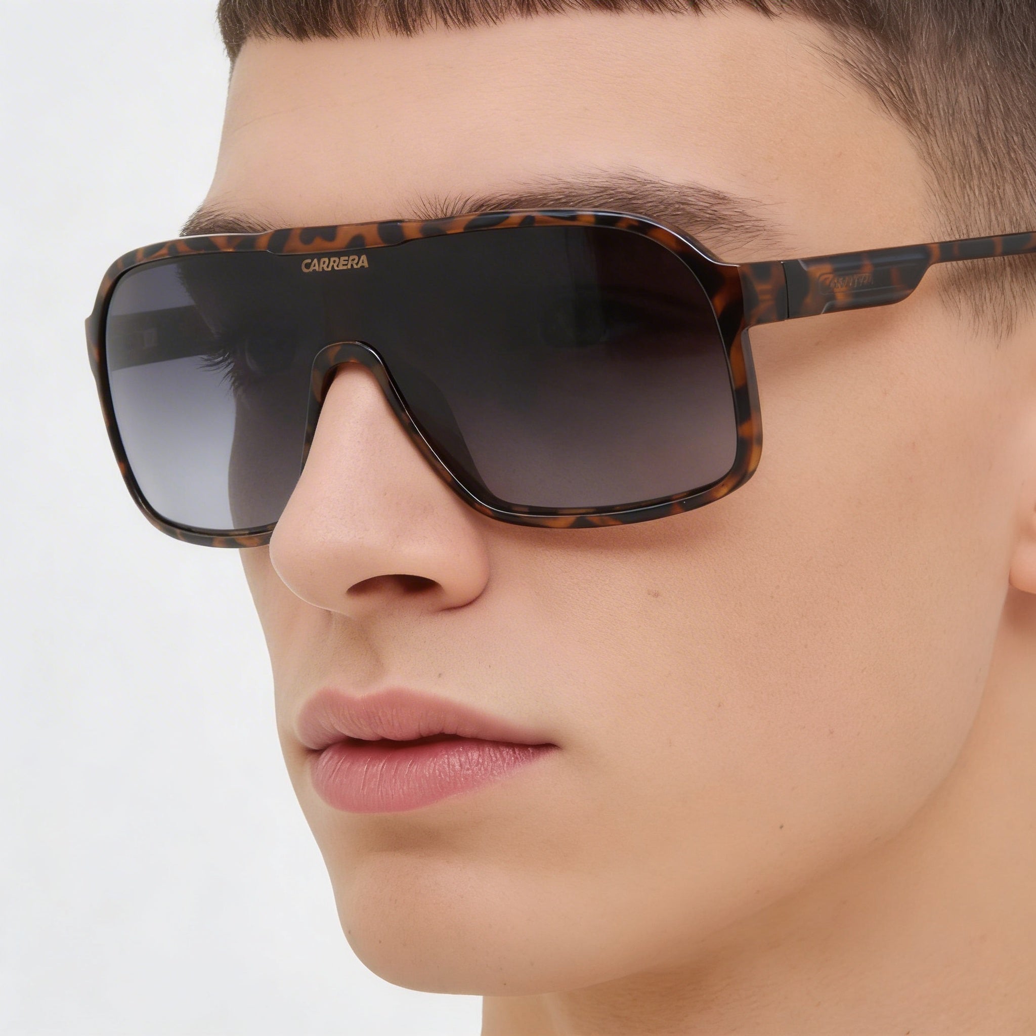 Carrera 1046/S Unisex Havana Polyamide Frame Dark Grey Shaded Non-Polarized UV Protected Sunglasses 99-01-130, Photo 4
