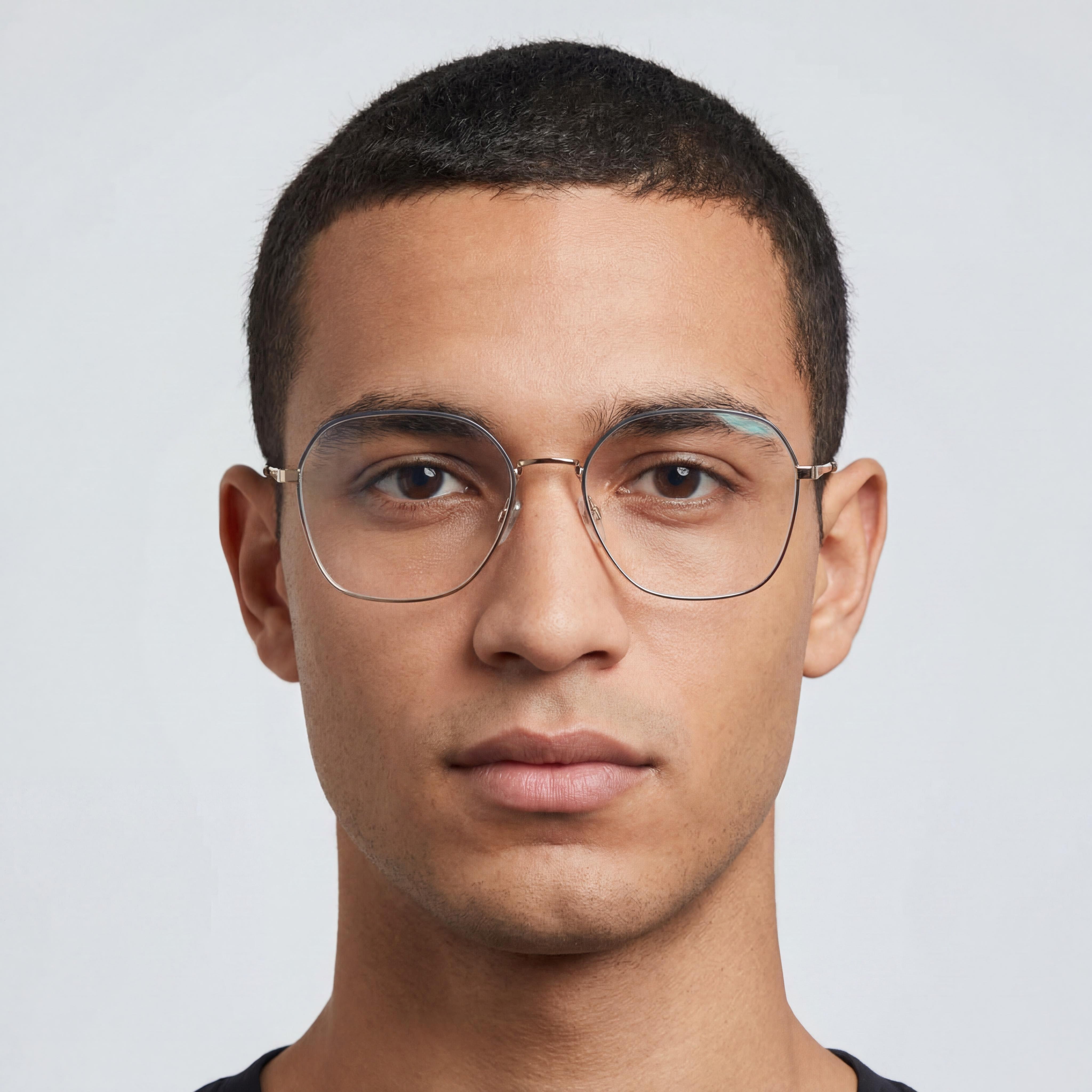 Gafas Marc Jacobs de hombre, casual, con montura de acero inoxidable y lentes de plástico transparente de 56 mm, Photo 3