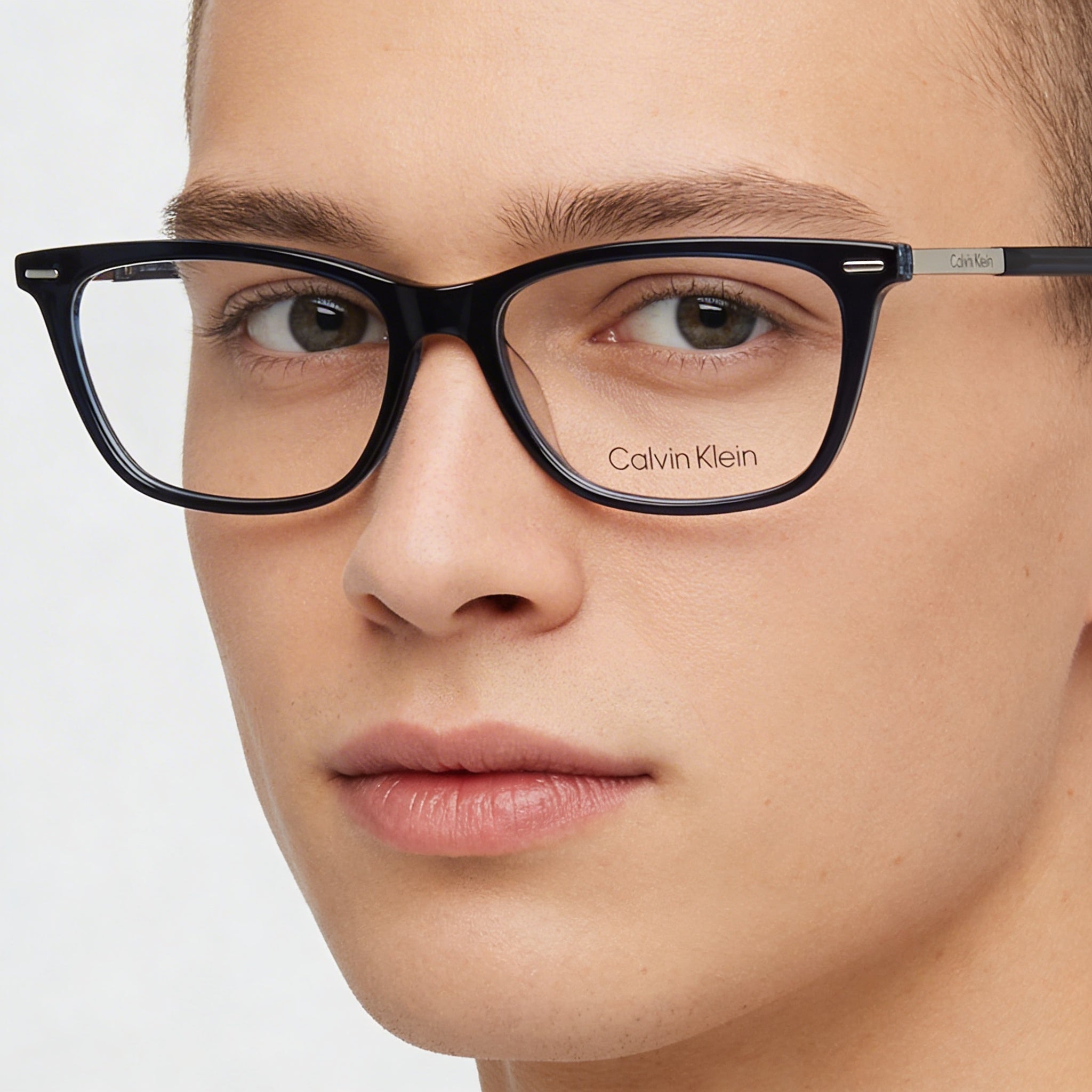 Calvin Klein Ck22506 Unisex Eyewear Frame crafted from Blue Acetate, featuring a 52mm Lens Width, Photo 4