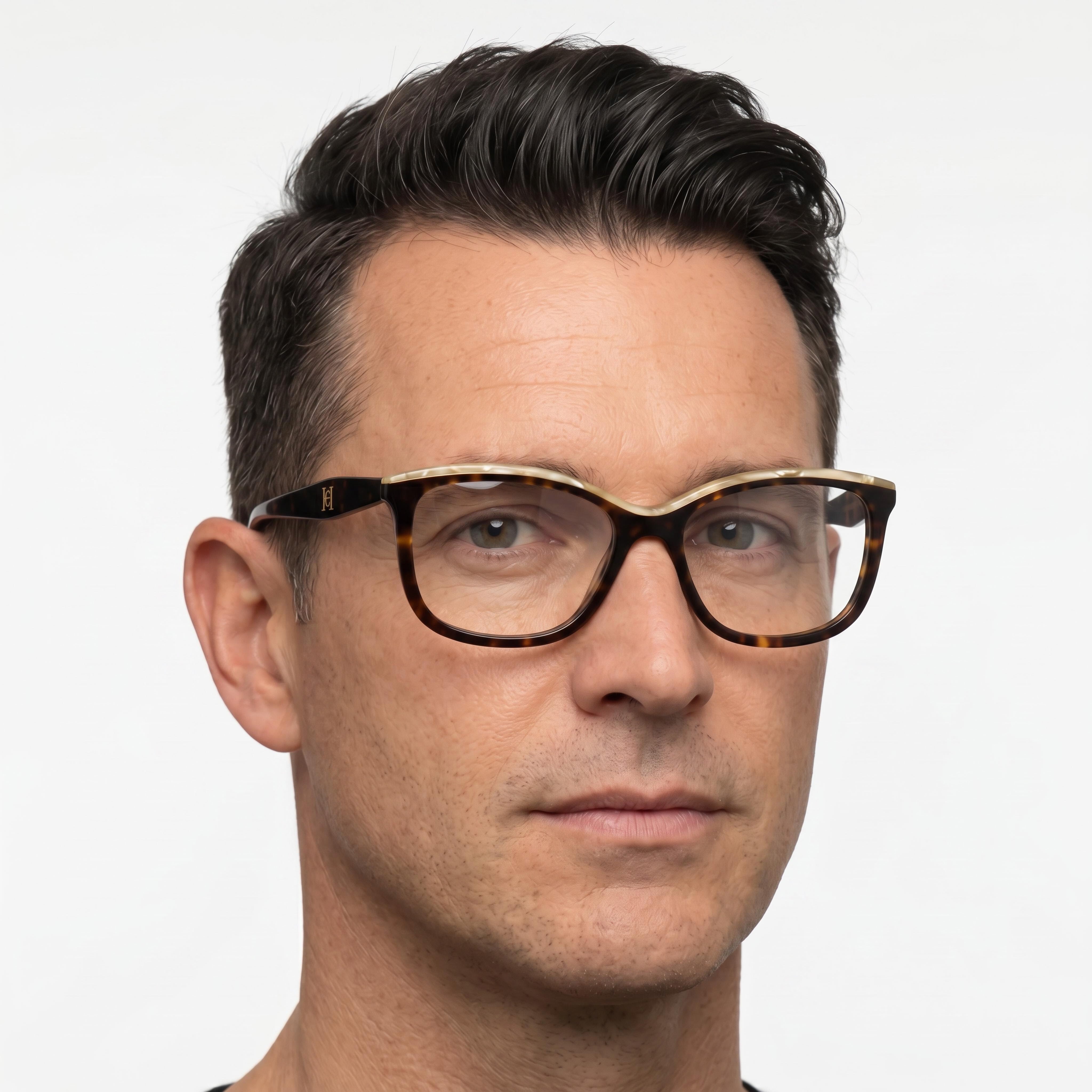 Carolina Herrera Her 0147 Unisex Acetate Frame Polycarbonate Lenses Non-polarised Havana White 54mm, Photo 4