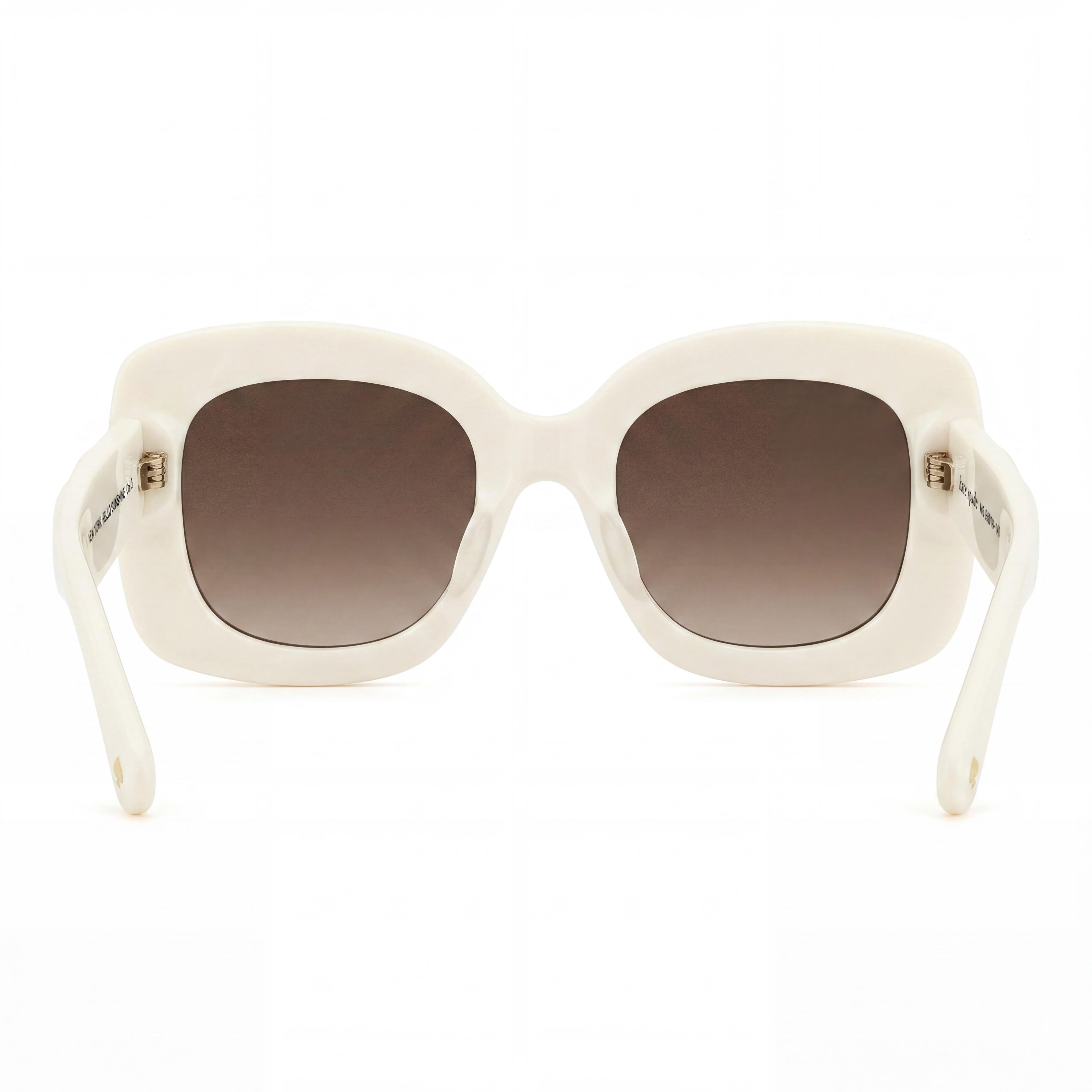 Gafas de sol Kate Spade New York para mujer, estilo casual, con montura de acetato en blanco roto y sombreado marrón, no polarizadas, de 50 mm, Photo 3