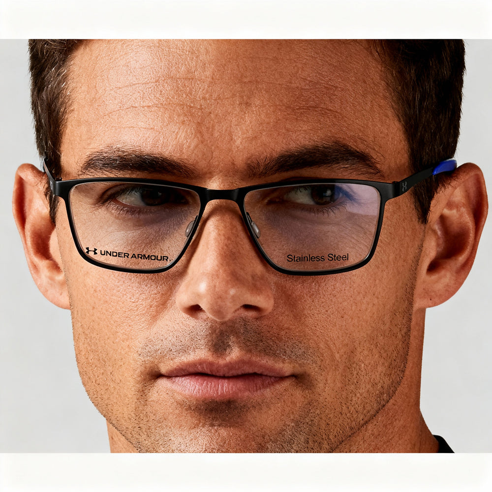 Under Armour Casual Men's Matt Black Alloy Steel Frame Polycarbonate Non Polarized Eyewear 54-16-140mm
