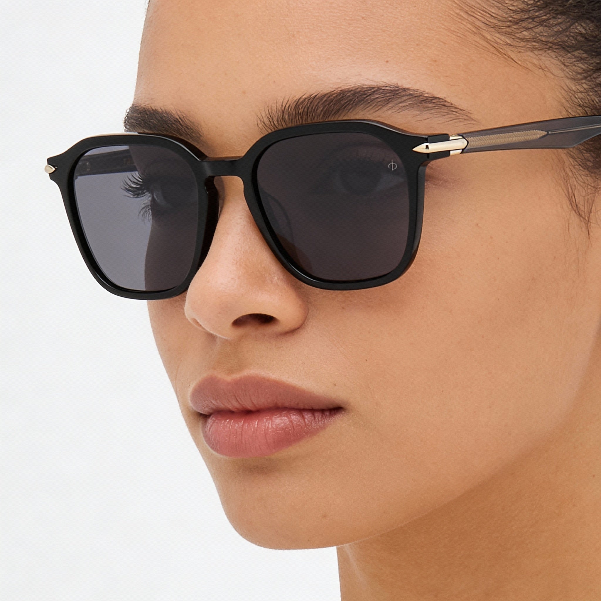 Gafas de sol Rag & Bone para mujer, clásicas, de acetato, con montura negra, lentes de policarbonato y protección UV, 52-19-145 mm, Photo 3