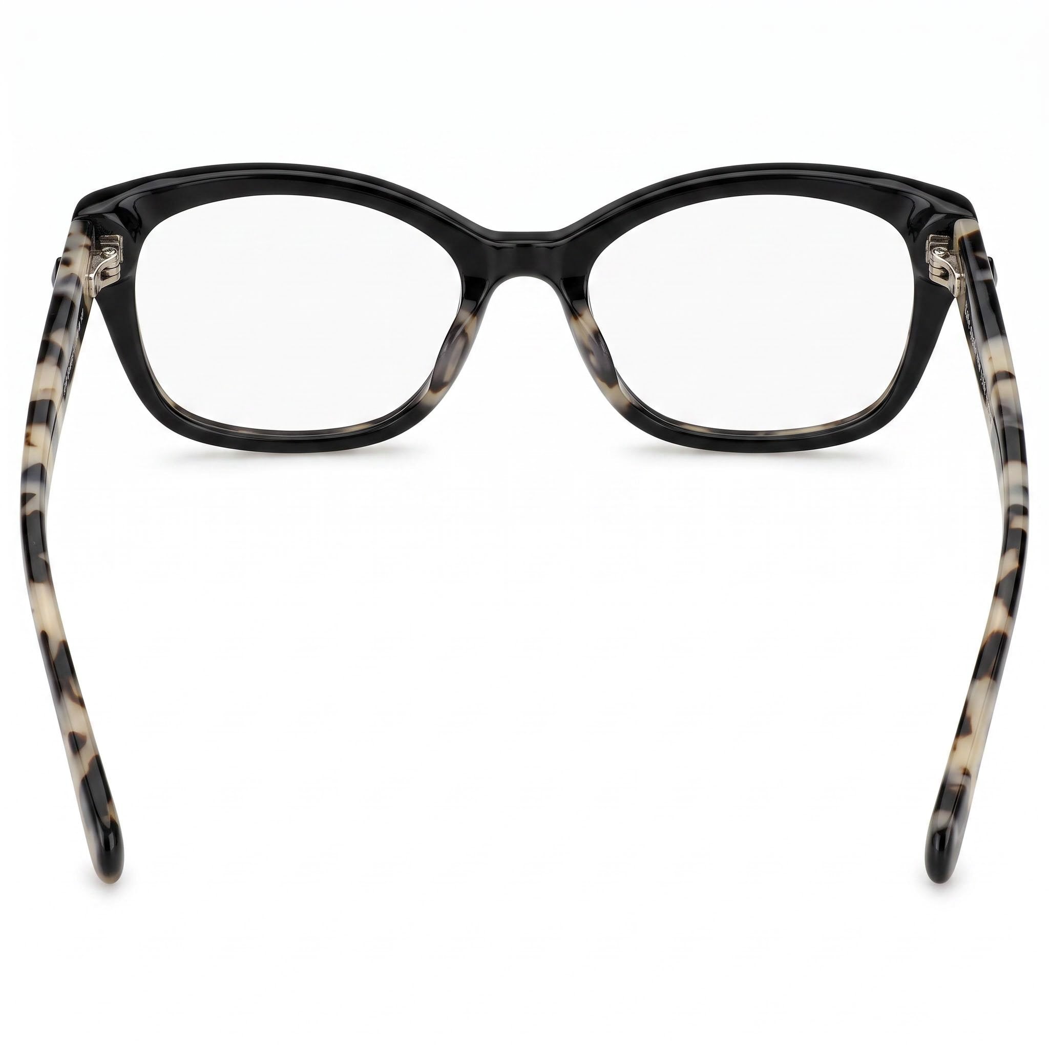 Kate Spade New York 103509 Modern Cat Eye Style Acetate Frame Eyewear, Black White Havana, Unisex 51mm, Photo 3