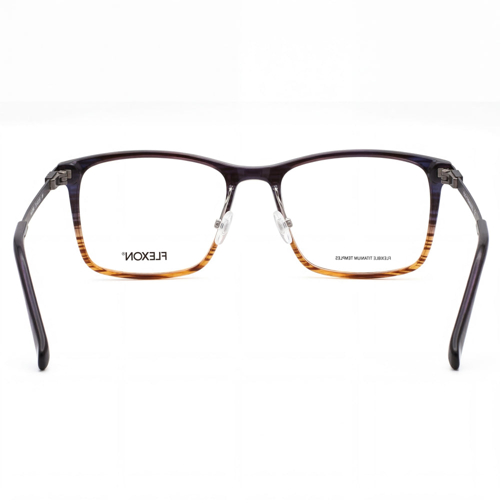 Flexon Ep8011 Women's Premium Cellulose Acetate Frame Sunglasses Navy Amber 53mm