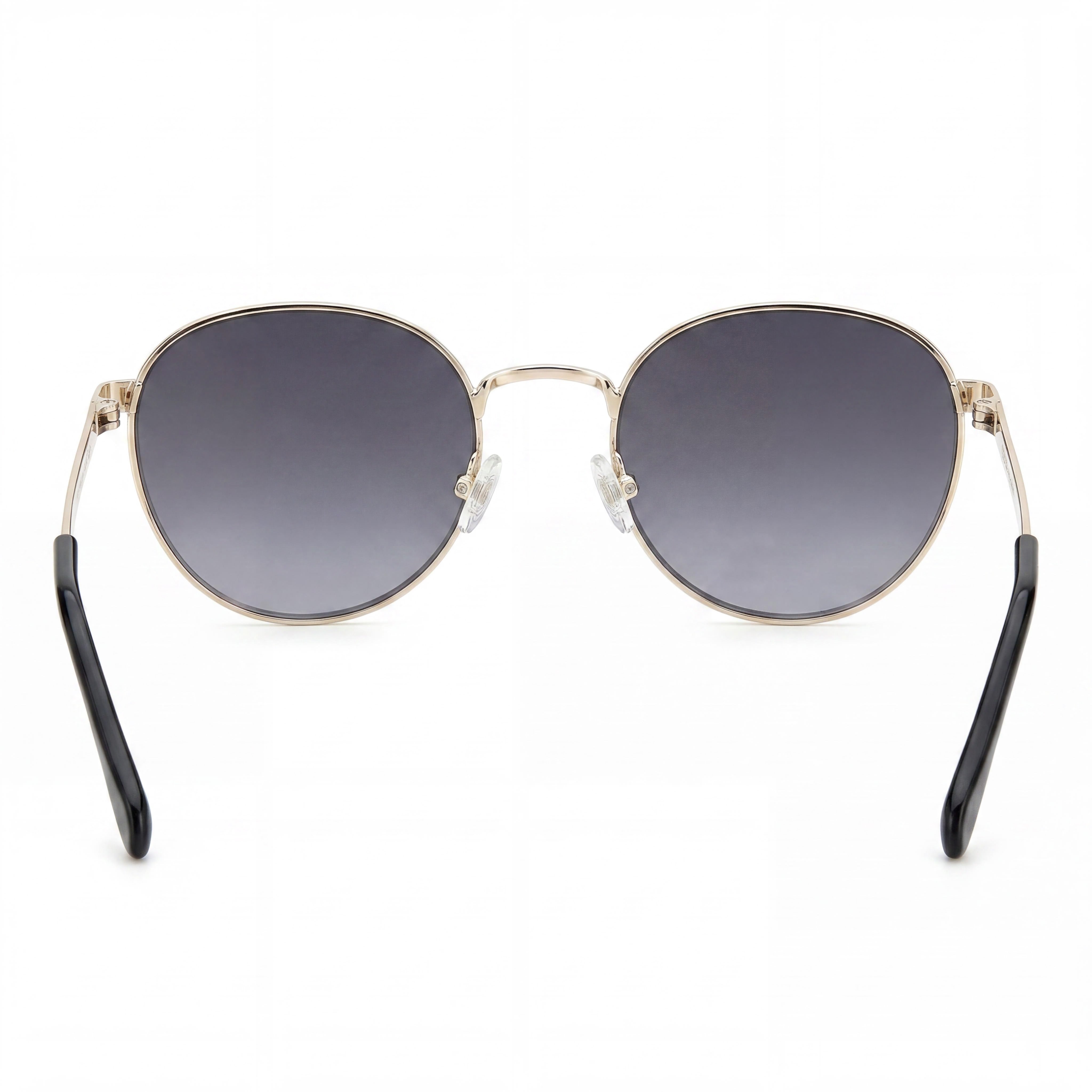 Fossil Fos 2129/G/S Women's Light Gold Metal Frame, Gradient Dark Grey Lenses, 52mm UV Protection Sunglasses, Photo 3