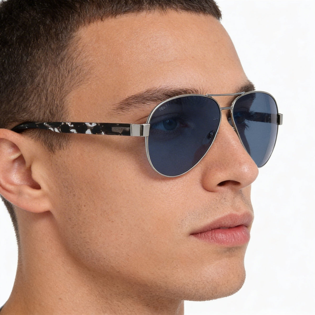 Gafas de sol Hugo Boss para hombre, retro, montura de plástico de rutenio, lentes azules no polarizadas, protección UV, 63 mm, Photo 5