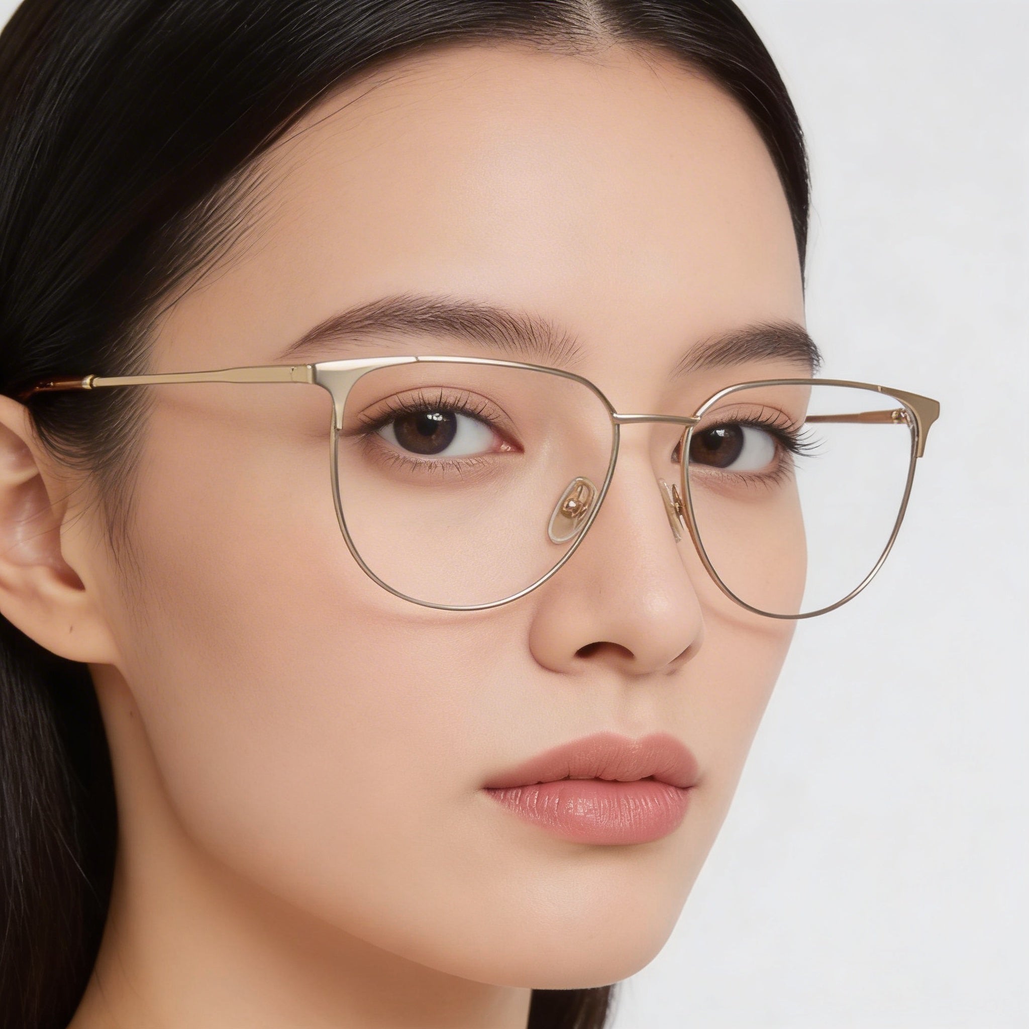 Gafas de sol Victoria Beckham VB2121 modernas para mujer, de metal dorado rosa, estilo ojo de gato, de 55 mm, con lentes transparentes de demostración, aptas para prescripción médica., Photo 4