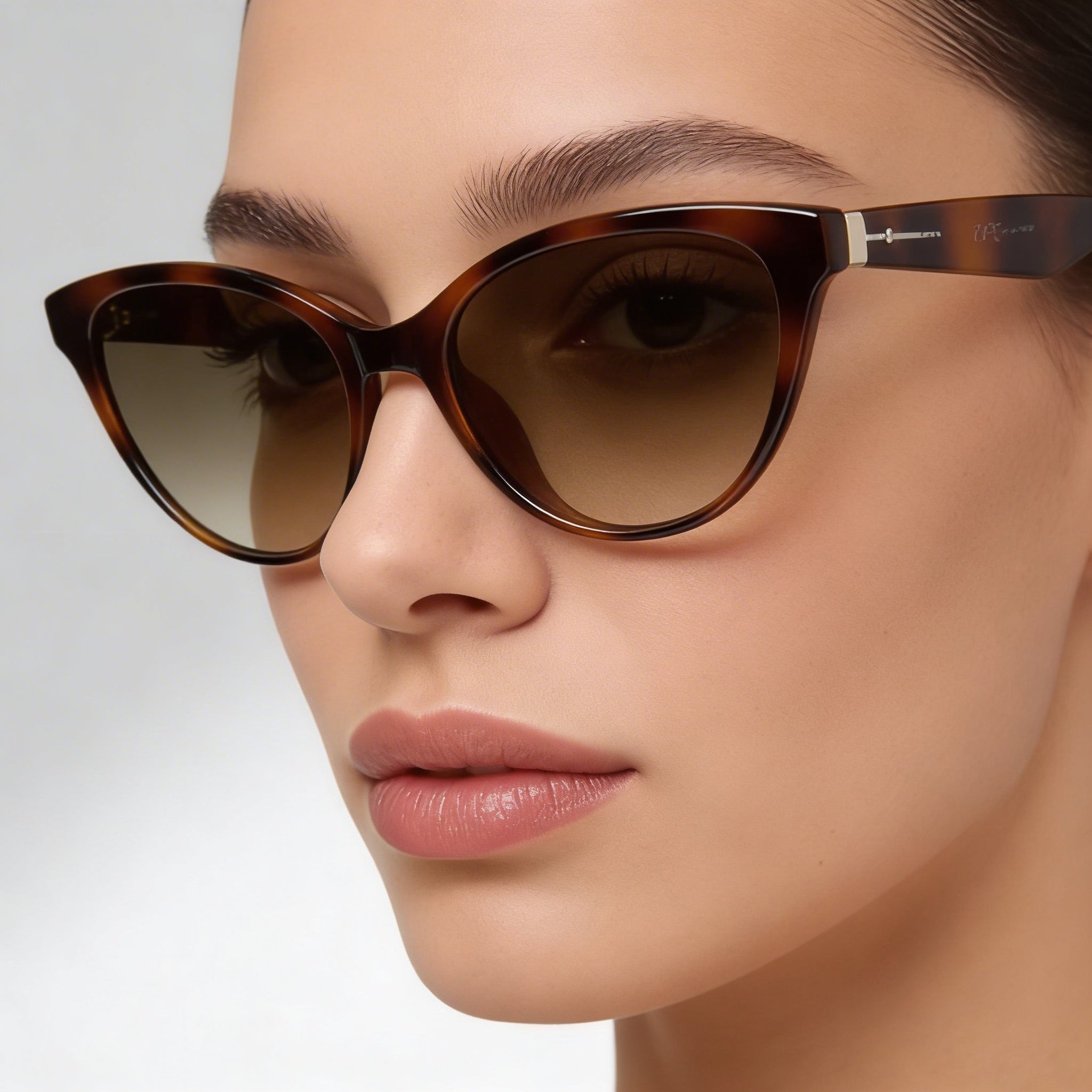 Gafas de sol Salvatore Ferragamo SF1073S 240 para mujer, de plástico, color tortuga, mariposa, gris degradado, 100 % UV, 54 mm, Photo 5