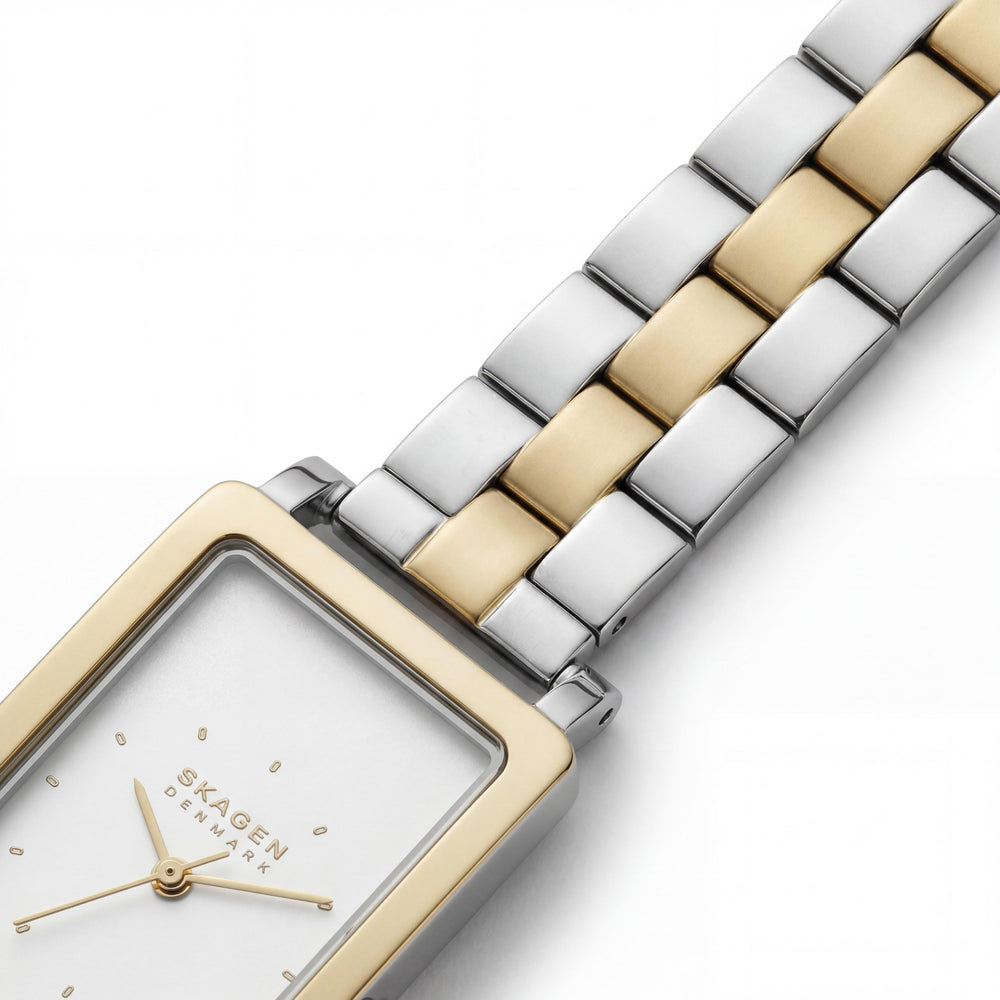 SKAGEN DENMARK SKW3155 Hagen Lille Reloj de Cuarzo Bicolor de Acero Inoxidable Resistente a los Arañazos para Mujer 31 mm