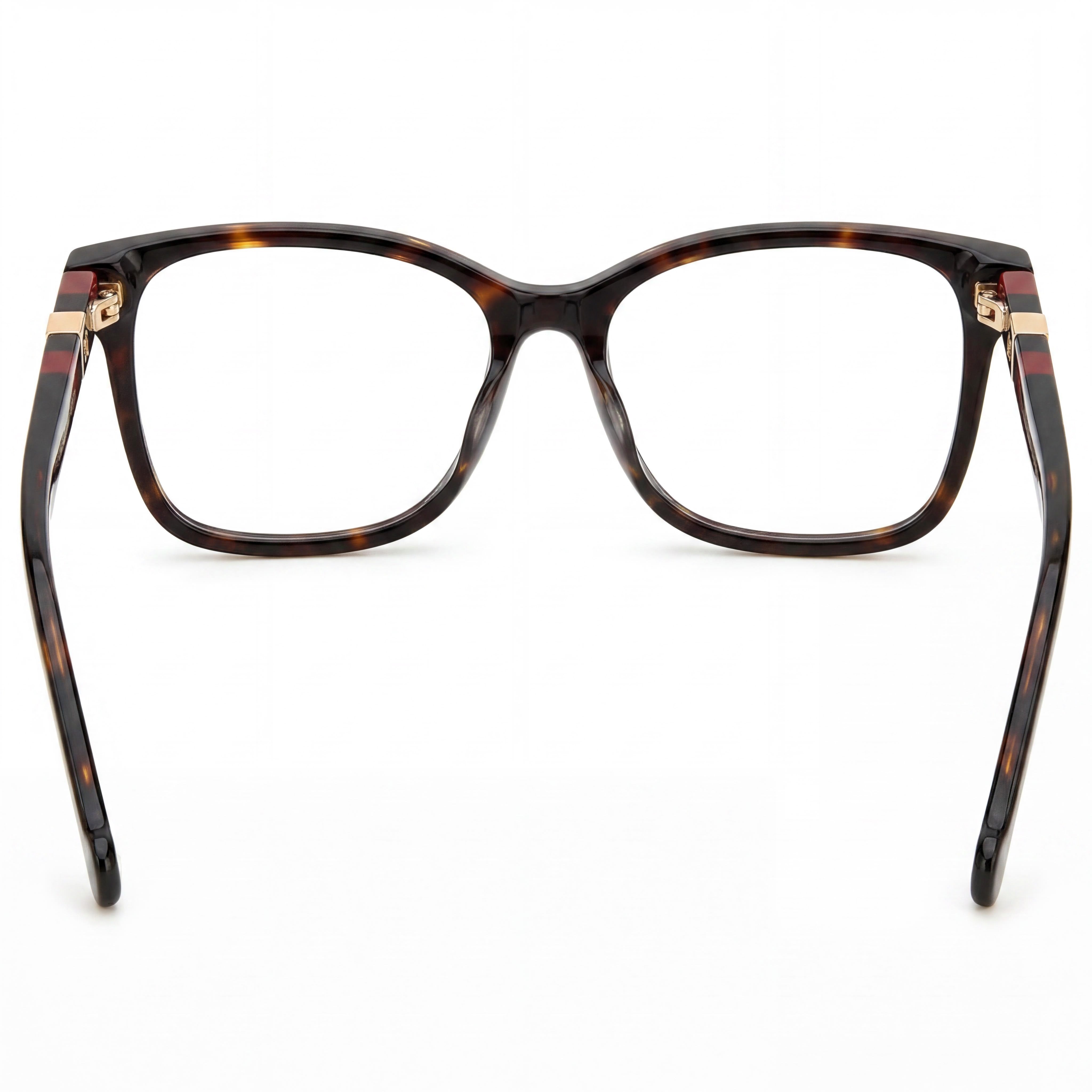 Gafas Carolina Herrera Her 0108 estilo moderno para mujer con montura de acetato y lentes de policarbonato rojo habana de 54 mm, Photo 3