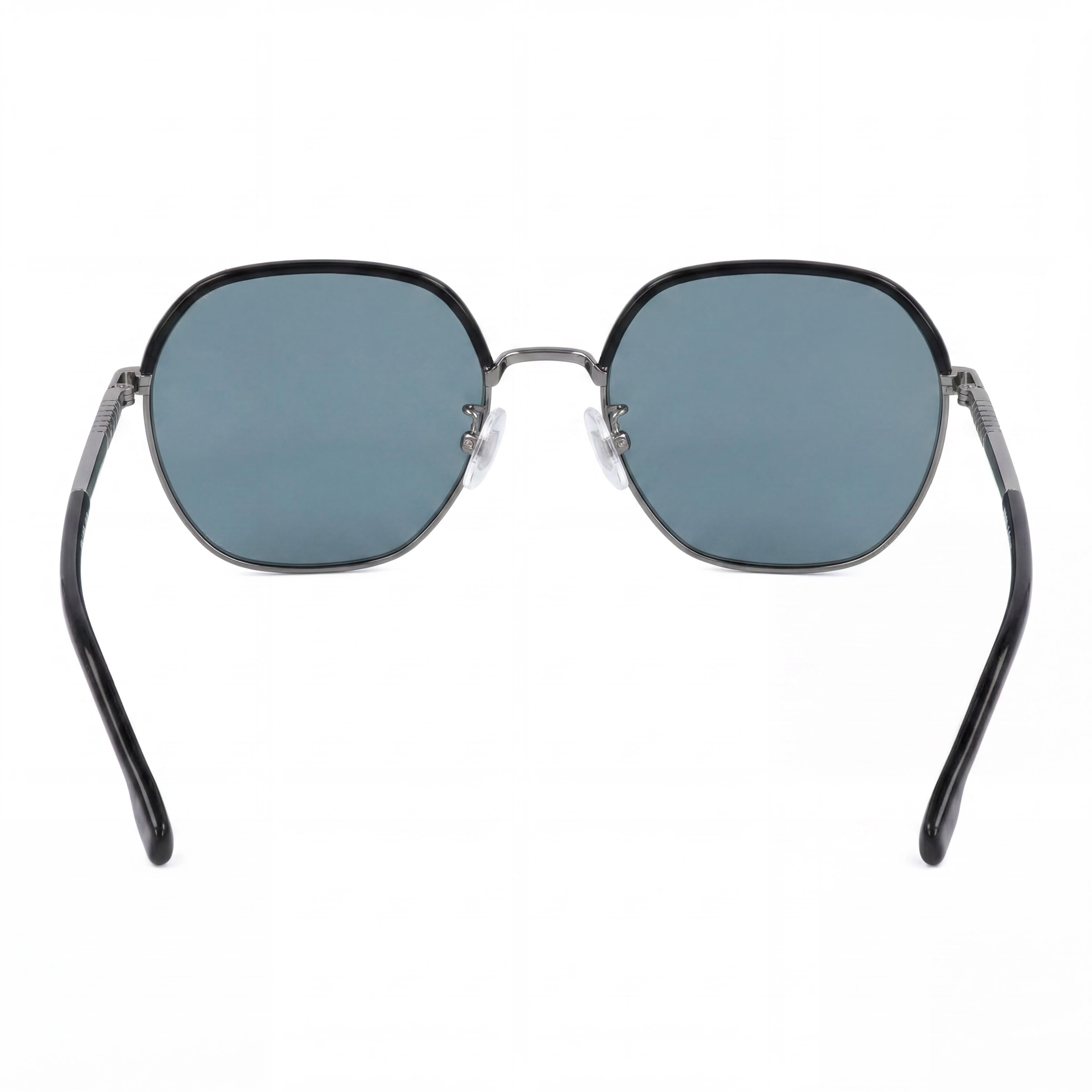 Hugo Boss Boss 1107/F/S Men's Asian Fit Dark Ruthenium Black Green Lens Non-Polarized UV Protection Sunglasses 56mm, Photo 3