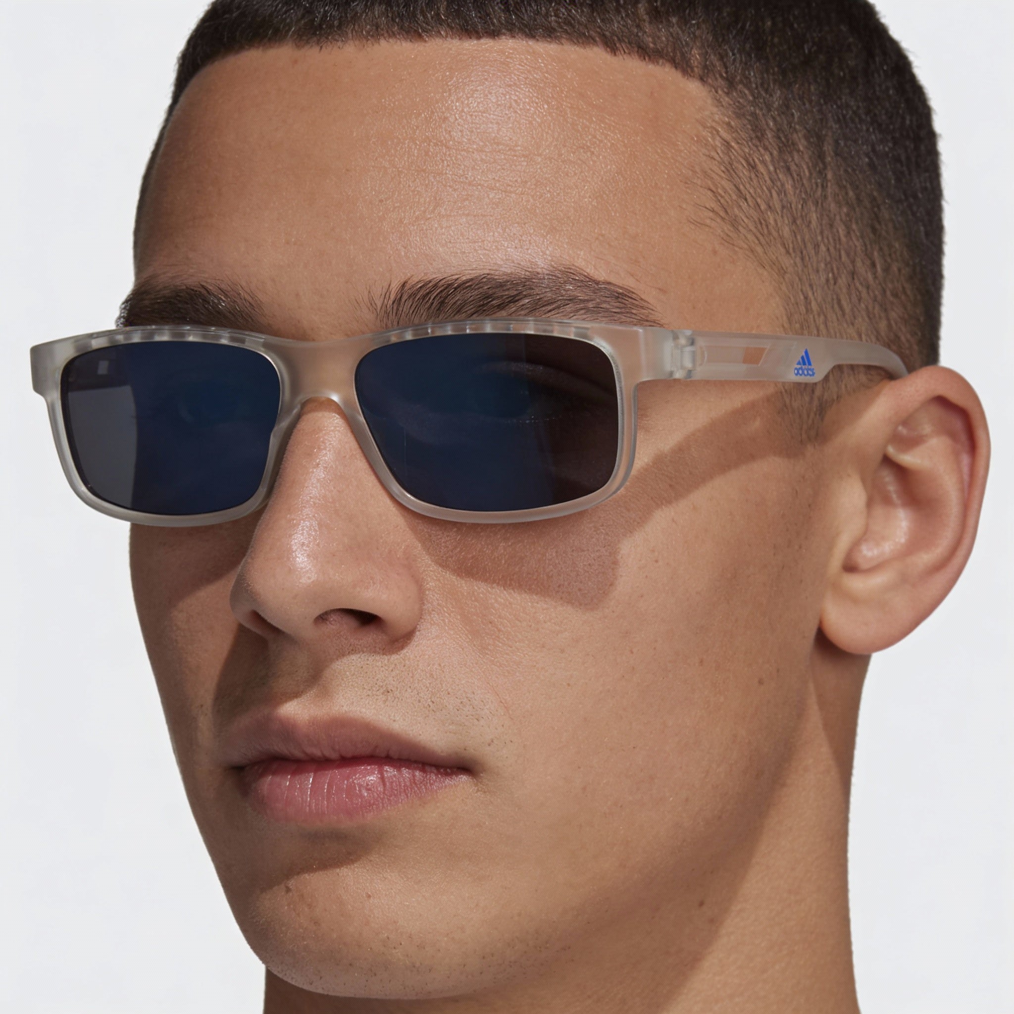 adidas Classic Men's Mirror Blue Plastic Frame Polycarbonate Lens UV Protection 52mm, Photo 4