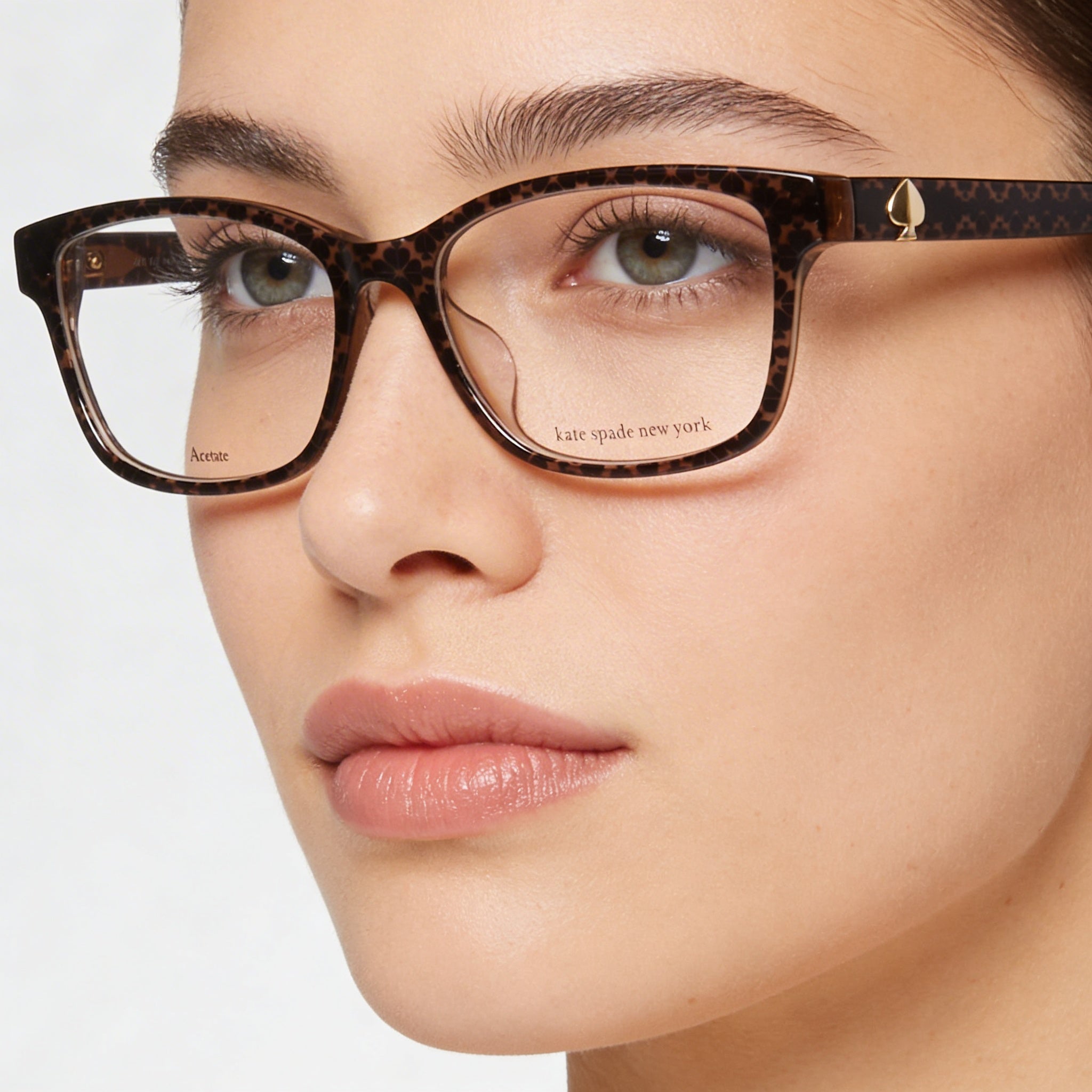 Kate Spade New York KARIANE/F Women's Brown Plastic Rectangular Eyeglasses Frame Lens 53mm Bridge 16mm Temples 145mm, Photo 4