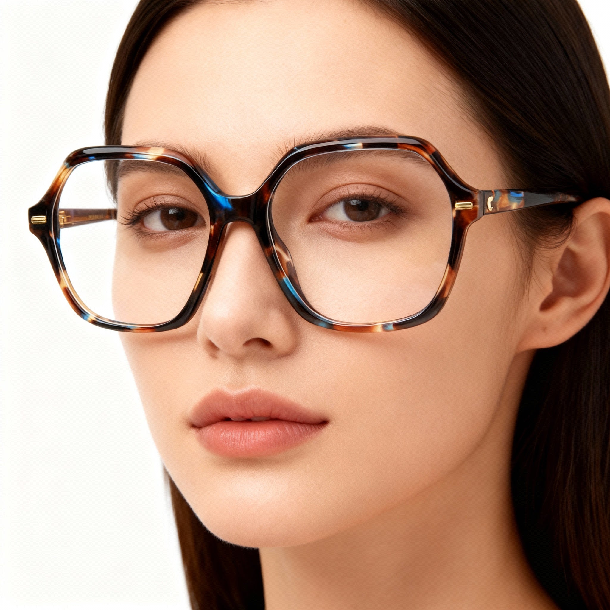 Carrera 3032 Women's Casual Eyewear, Brown Blue Havana Acetate Frame, 54-16-140, Photo 5