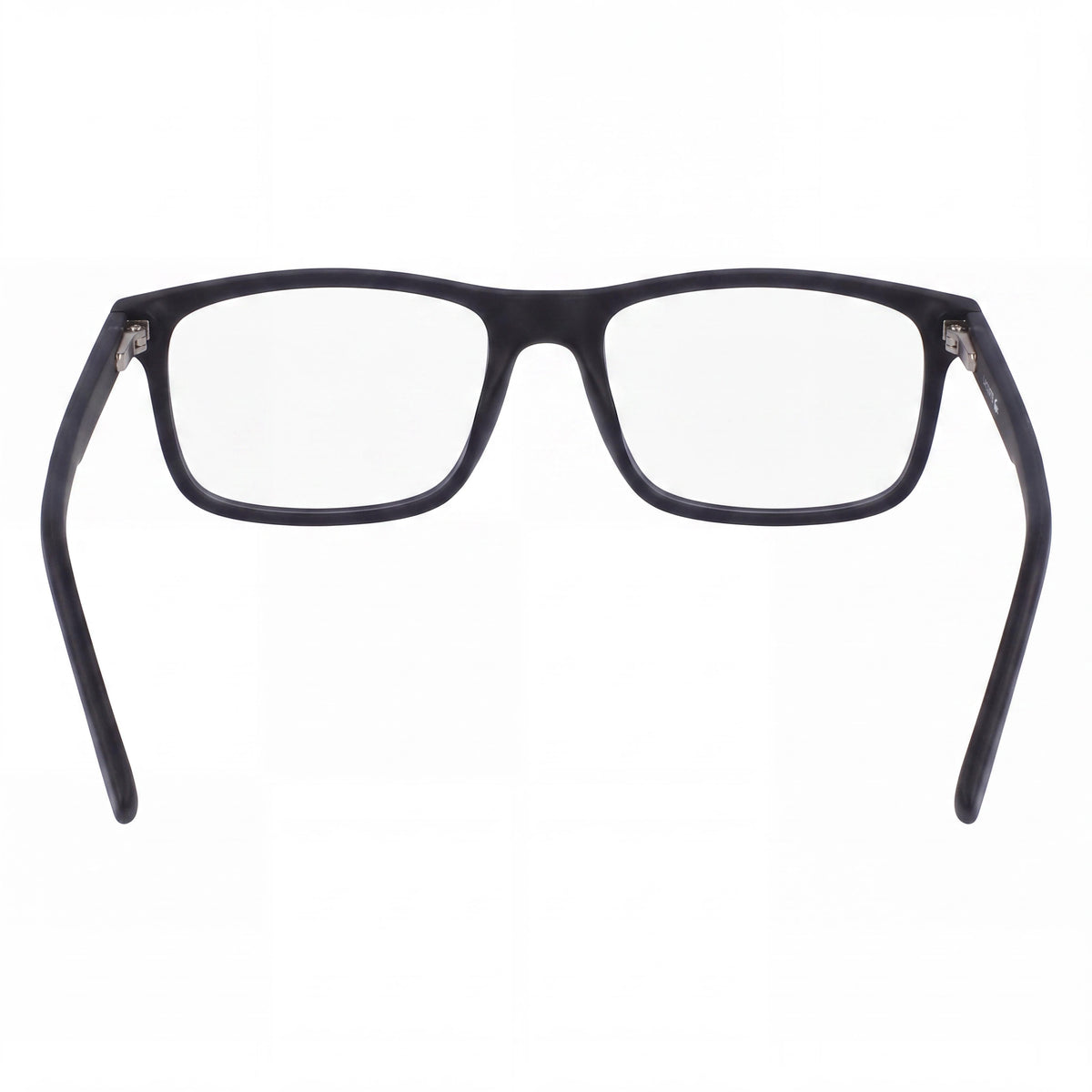 Lacoste Casual Unisex Ophthalmic Eyeglasses with Transparent Plastic Lenses, Matte Dark Grey Frame 54mm, Photo 3