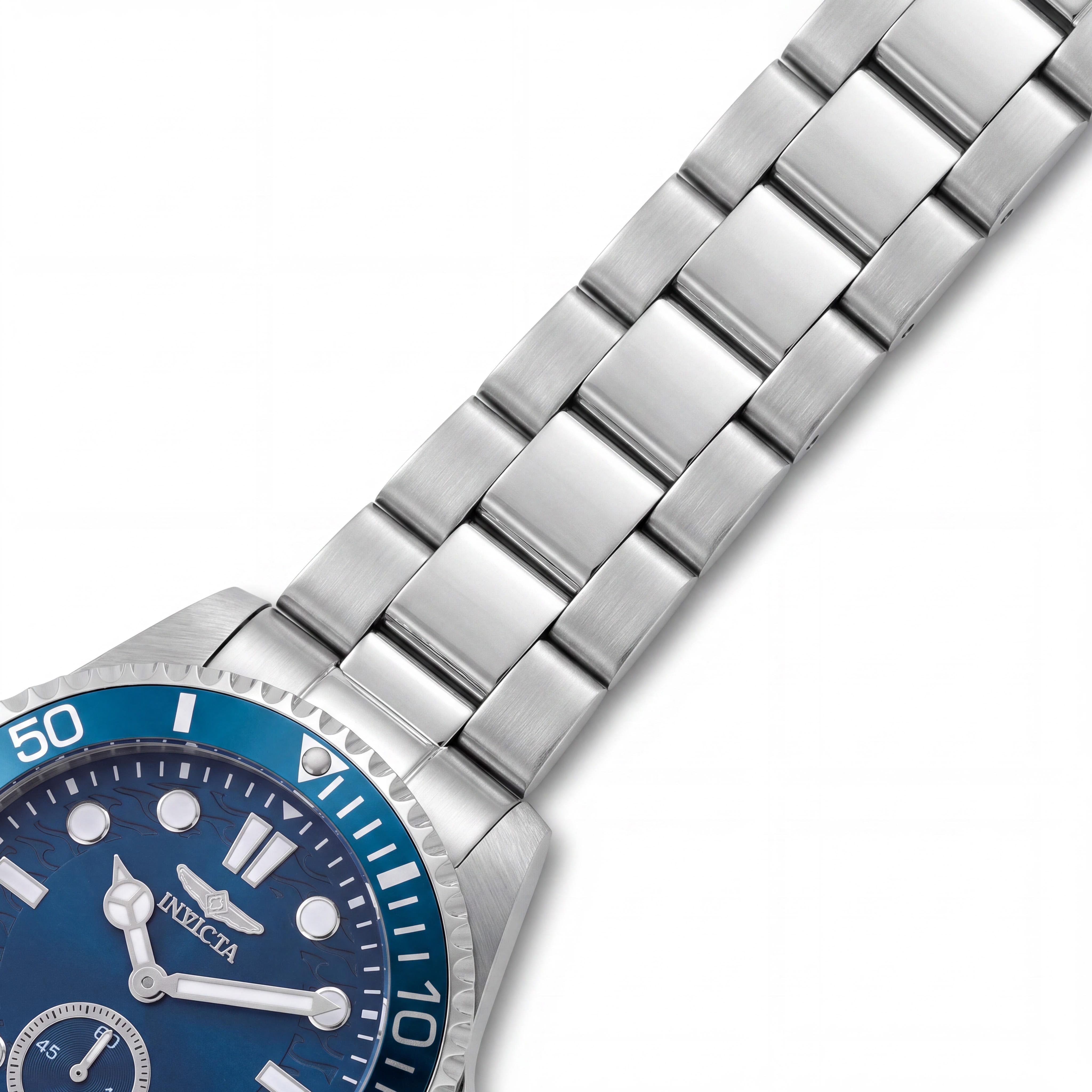 Invicta Pro Diver 49436 Reloj de Cuarzo para Hombre de Acero Inoxidable con Esfera Azul, 43mm, Resistente al Agua 10 ATM, Photo 3