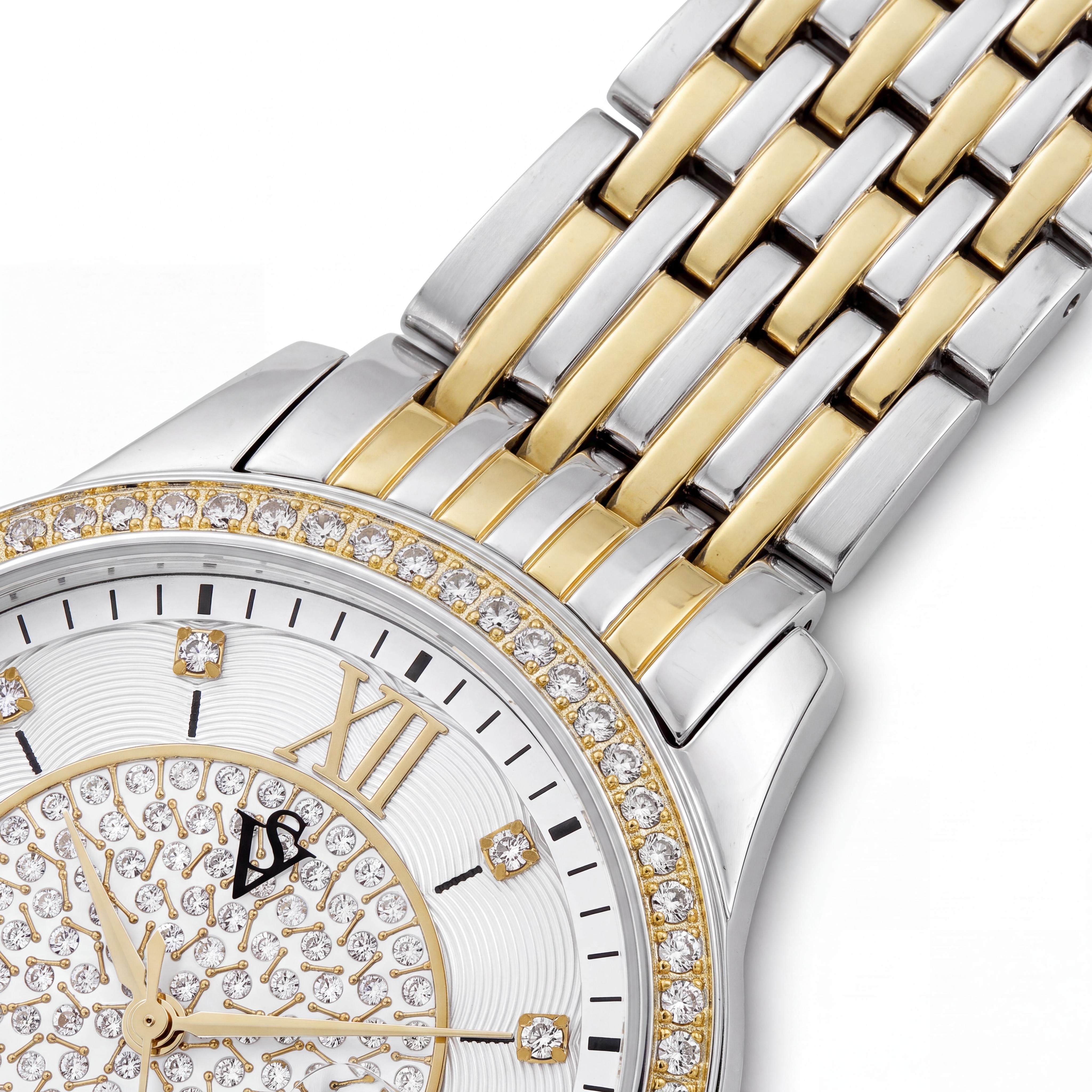 Christian Van Sant Women's Carla CV0481 Stainless Steel Case & Bracelet Quartz Watch with White Dial, Photo 3