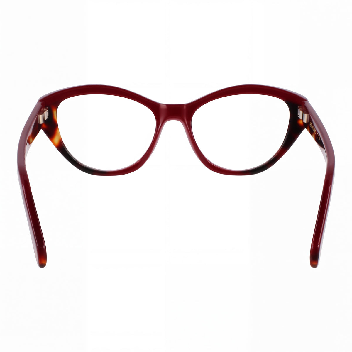 Ferragamo Sf3011 Women's Acetate Frame Eyewear, Opaline Burgundy Red Tortoise, 53-17-140, Photo 4