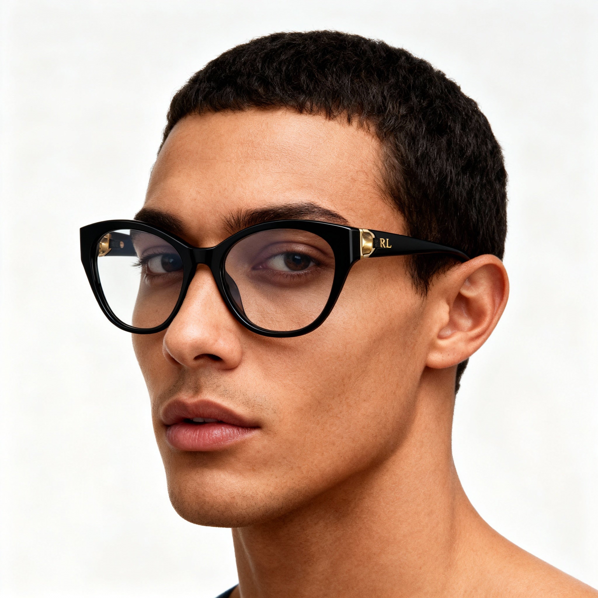 Ralph Lauren RL 6235QU Men’s Multicoloured Acetate Eyeglasses with Polarized Lenses 54-17-140, Photo 4