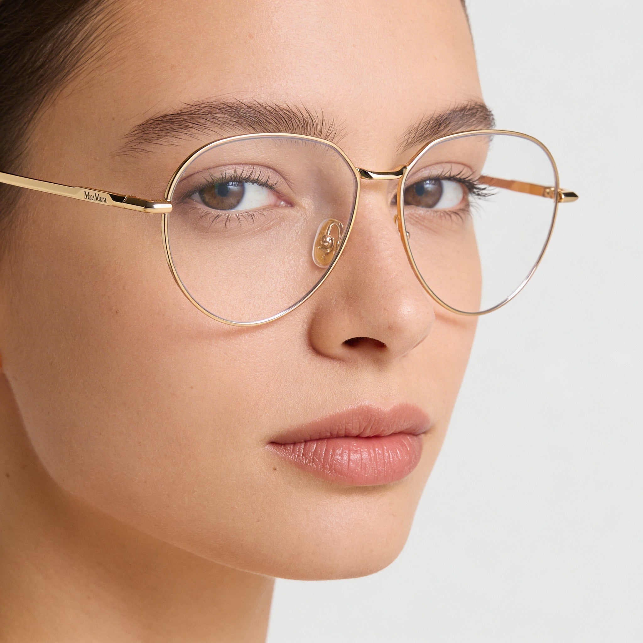 Gafas de sol MaxMara MM5178 para mujer con montura y lentes en dorado intenso brillante, ancho de lente de 56 mm, Photo 4