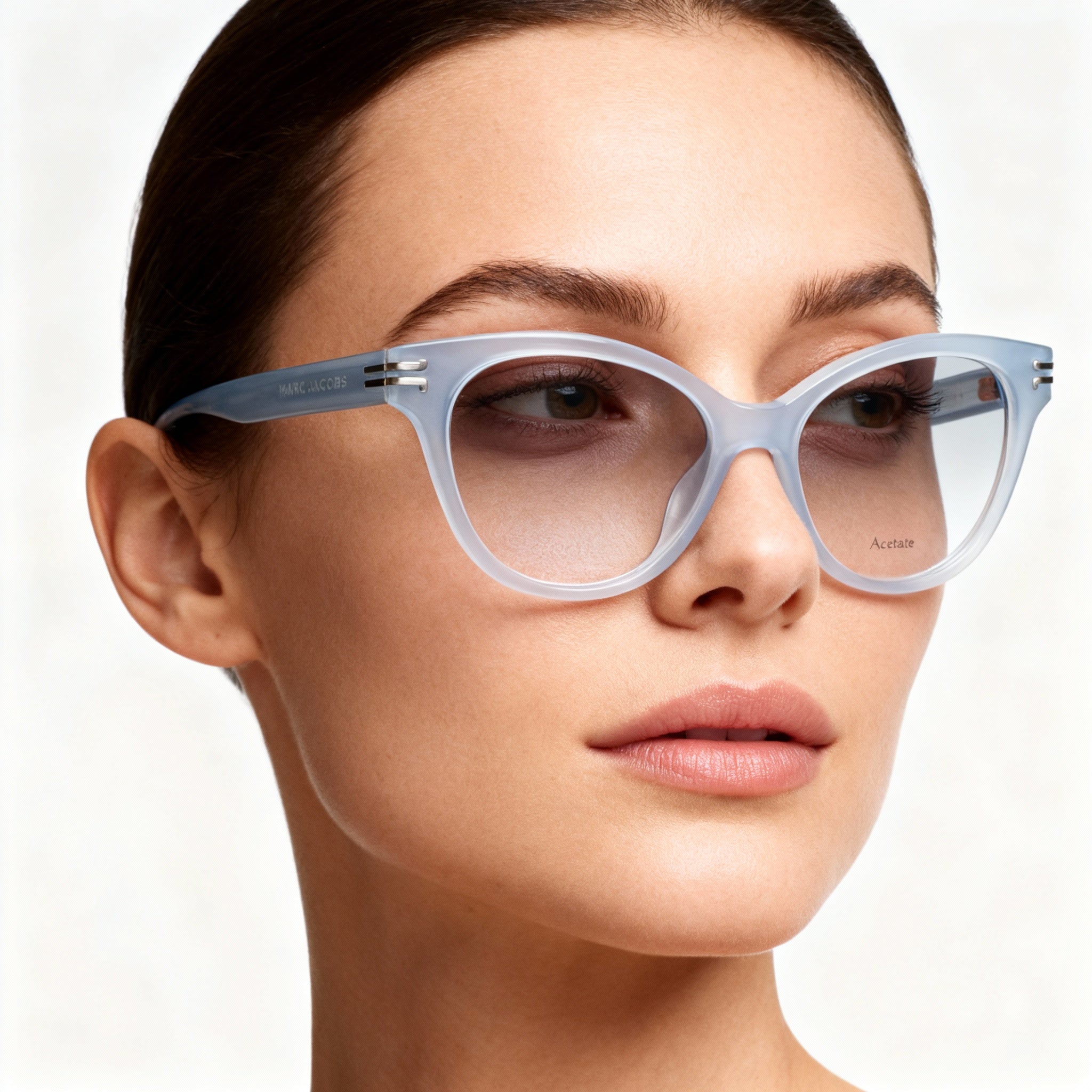 Marc Jacobs MJ 1060 Modern Style Women's Acetate Optical Frames in Azure, 52mm Lens, 15mm Bridge, 140mm Temple, Photo 3