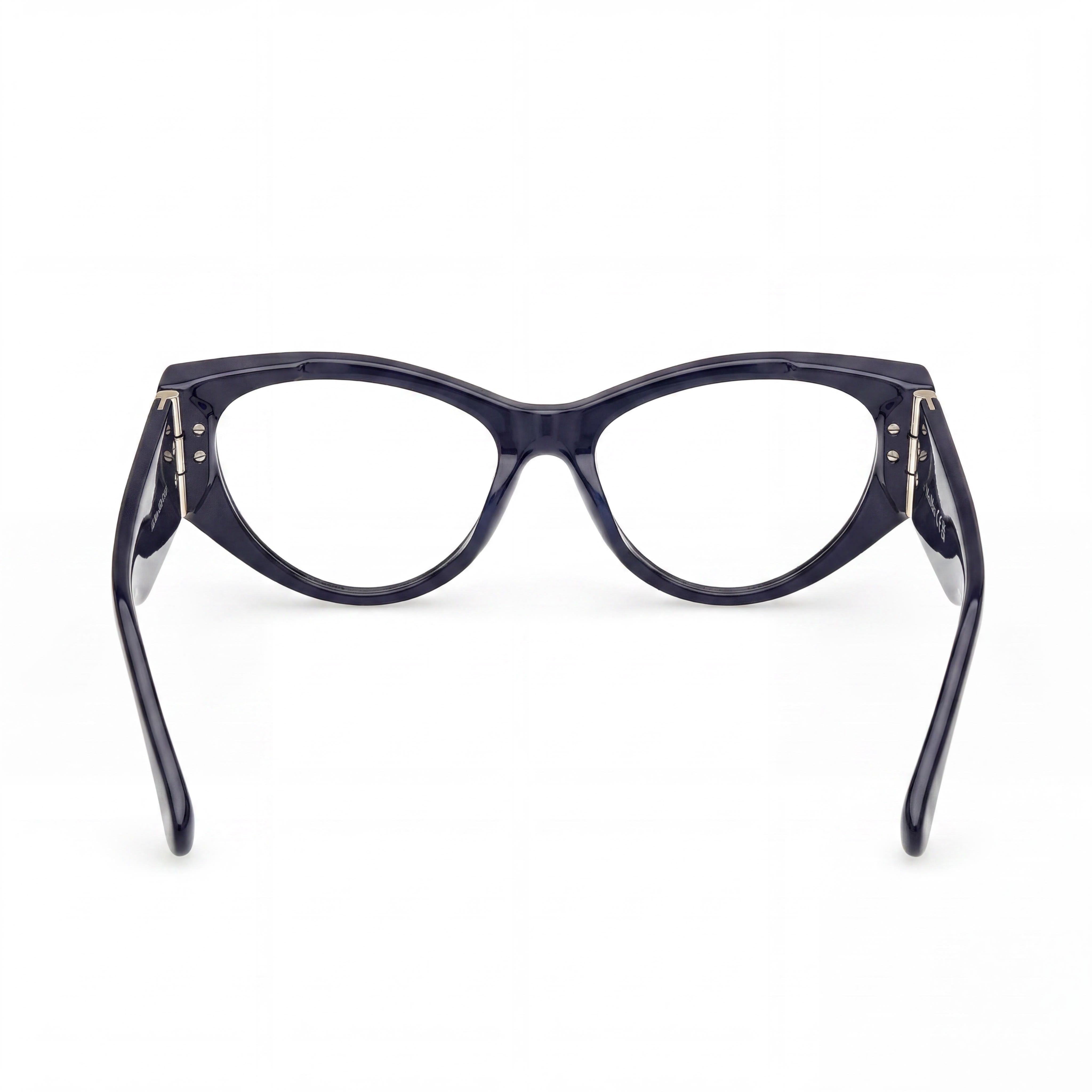 Gafas de mujer MaxMara Mm5174 con montura de plástico azul brillante y lentes de policarbonato de 55 mm, Photo 3