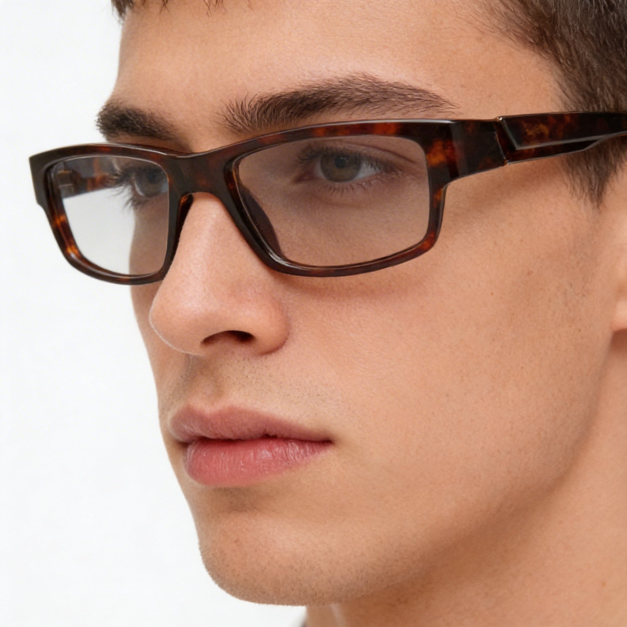 Gafas de sol Smith Odyssey FWH 53 para hombre, estilo vintage, de plástico, con montura completa, rectangulares y lentes transparentes, de 53 mm, Photo 5