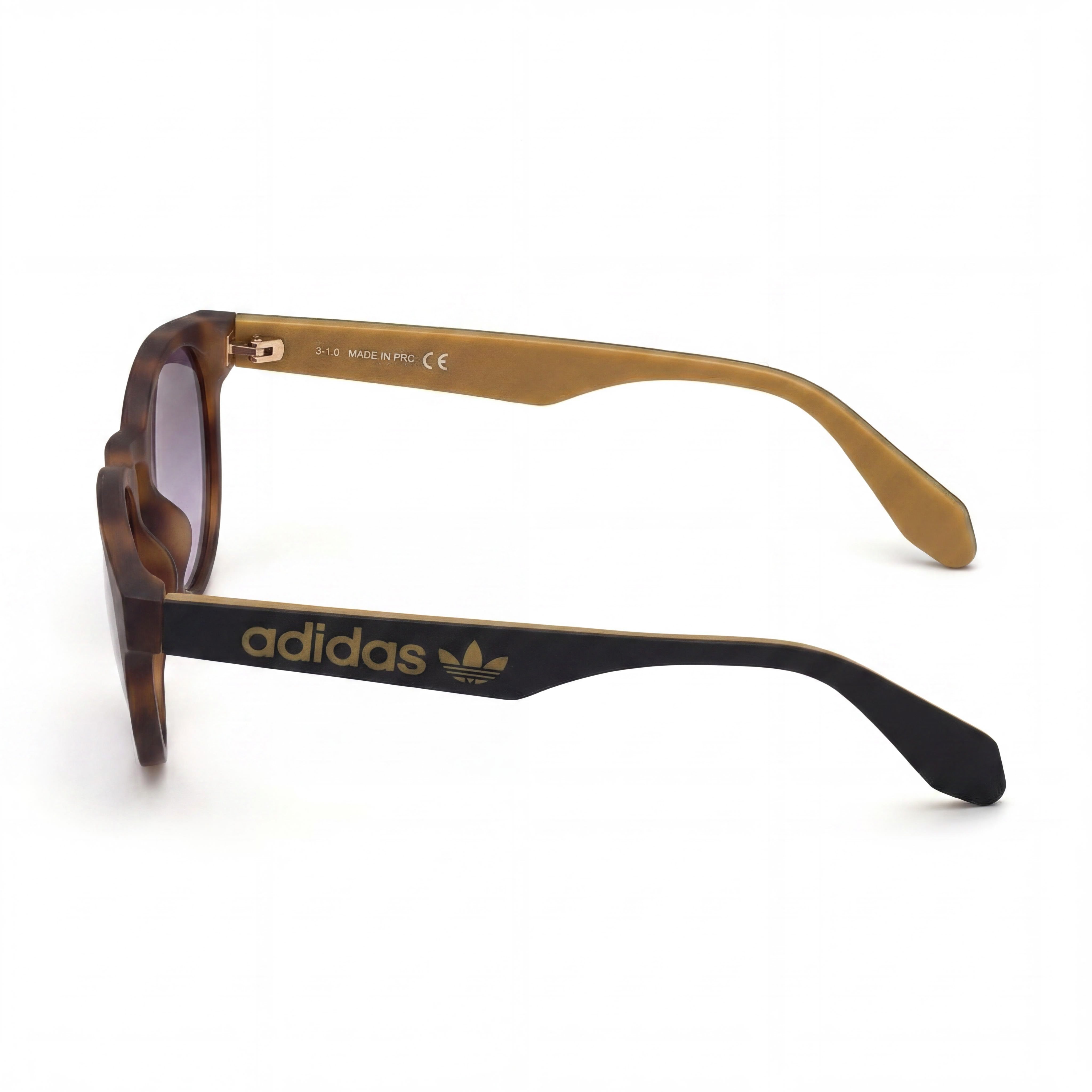 adidas Originals Urban Men's Mirrored Brown Plastic Round UV Protection Non-Polarized Sunglasses 52mm, Photo 3