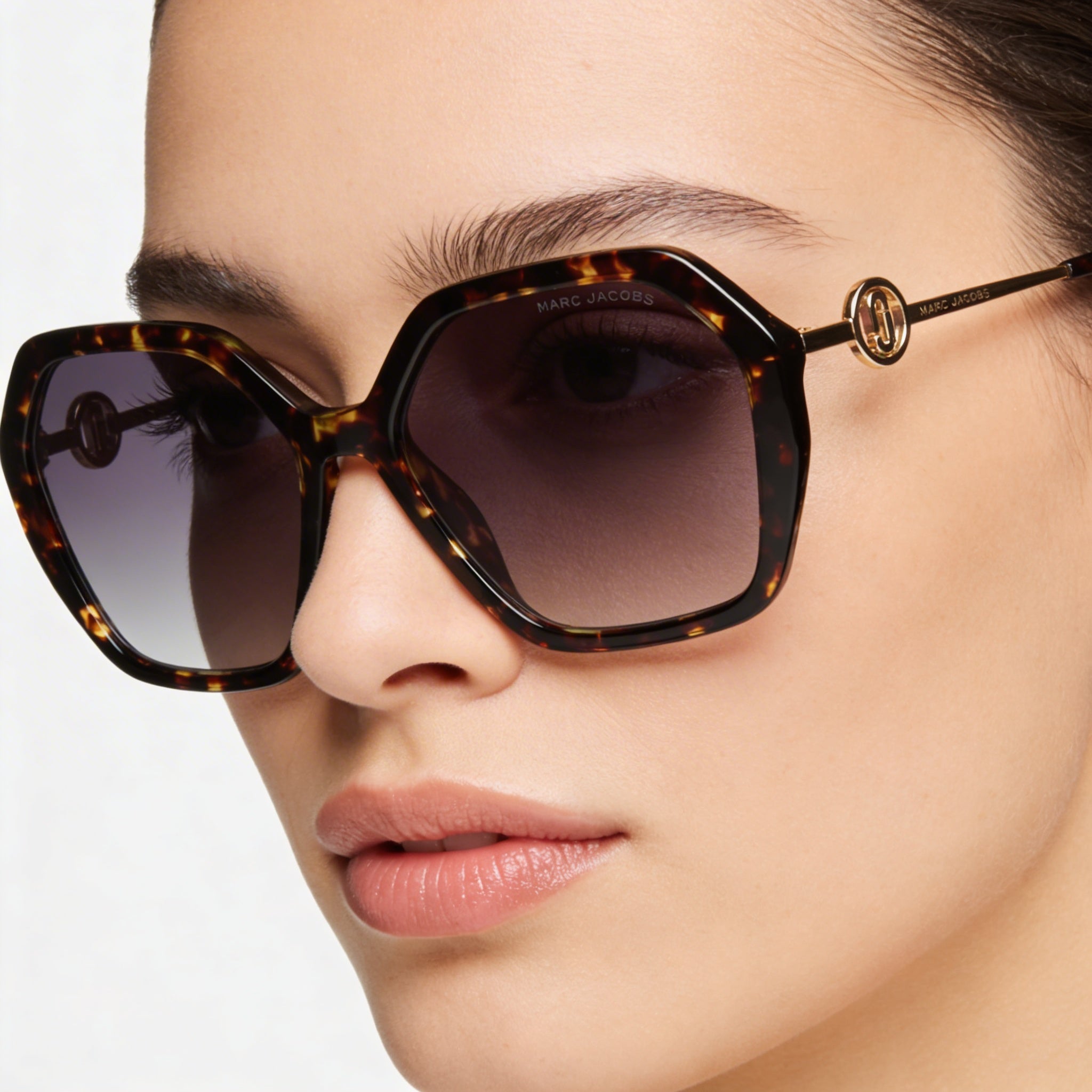 Marc Jacobs Fashion Women’s Havana Grey Acetate Non-Polarized UV 400 Grey Azure Lens Sunglasses 57mm, Photo 5