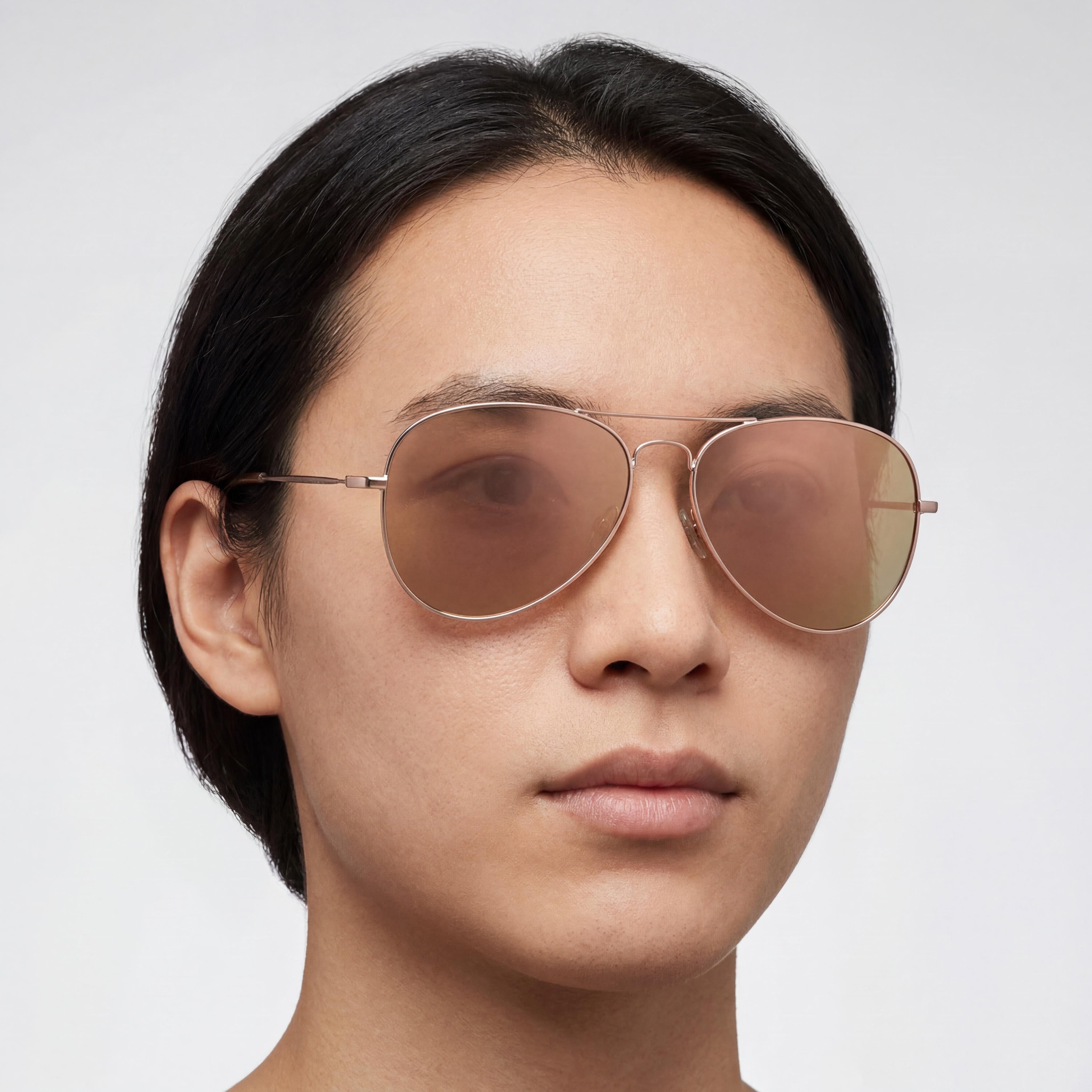 Columbia C113SP NORWESTER Unisex Metal Aviator Polarized UV Protection Rose Gold Sunglasses 59mm, Photo 5