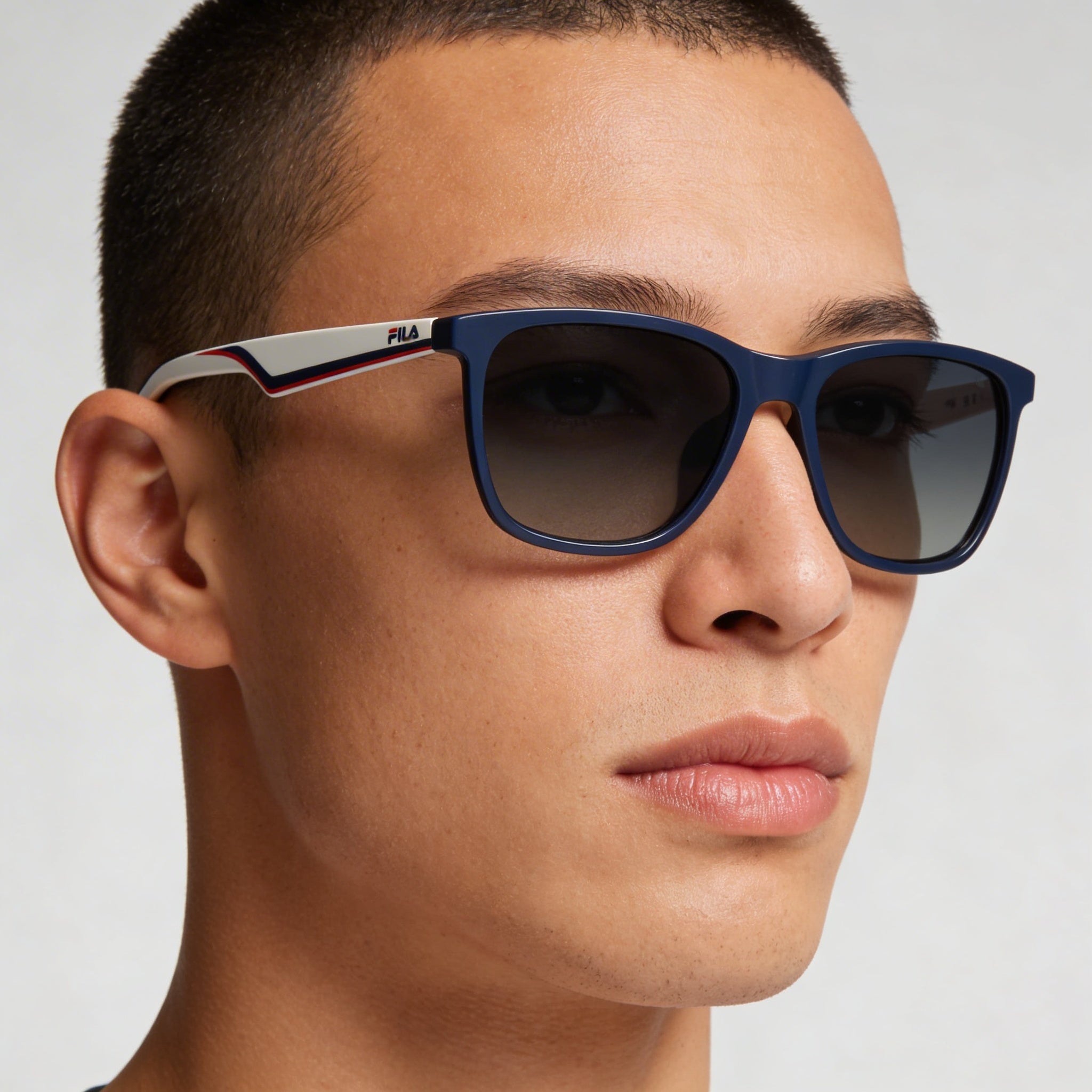 Fila Sfi461 Men's Blue Frame Blue Gradient Non-Polarized Lenses 56mm UV Protection, Photo 3